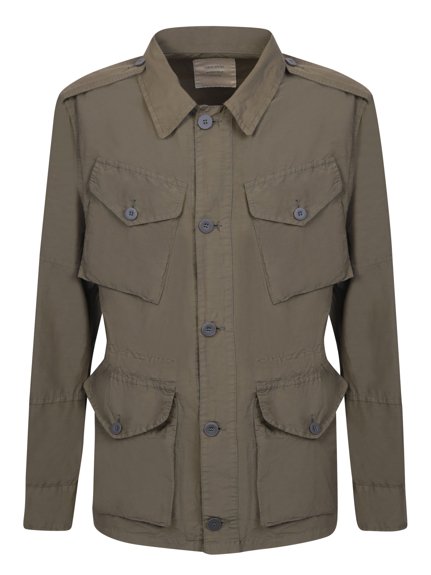 Original Vintage Style Military Green Nylon Jacket