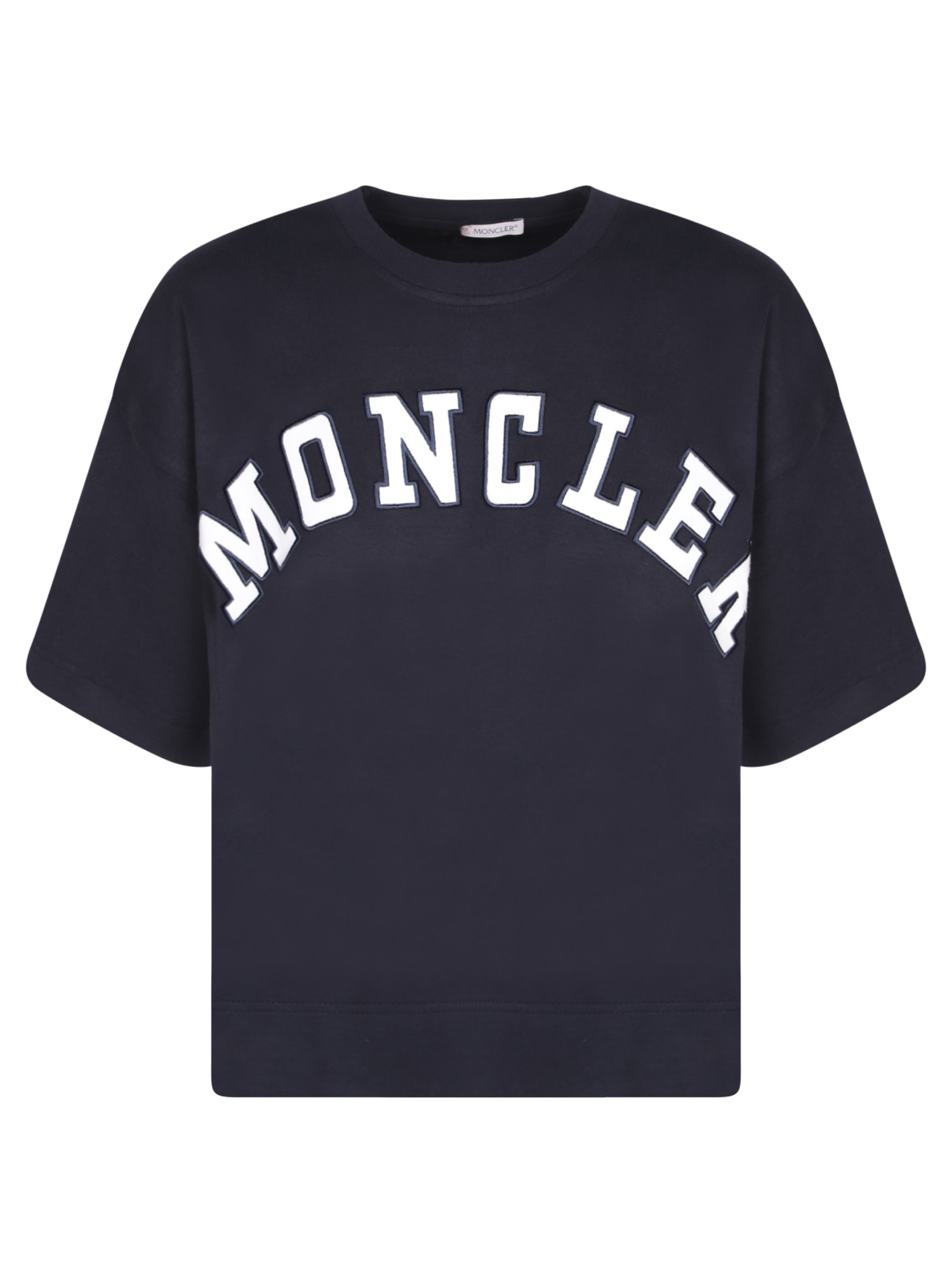 Moncler Logo Printed Cropped T-shirt