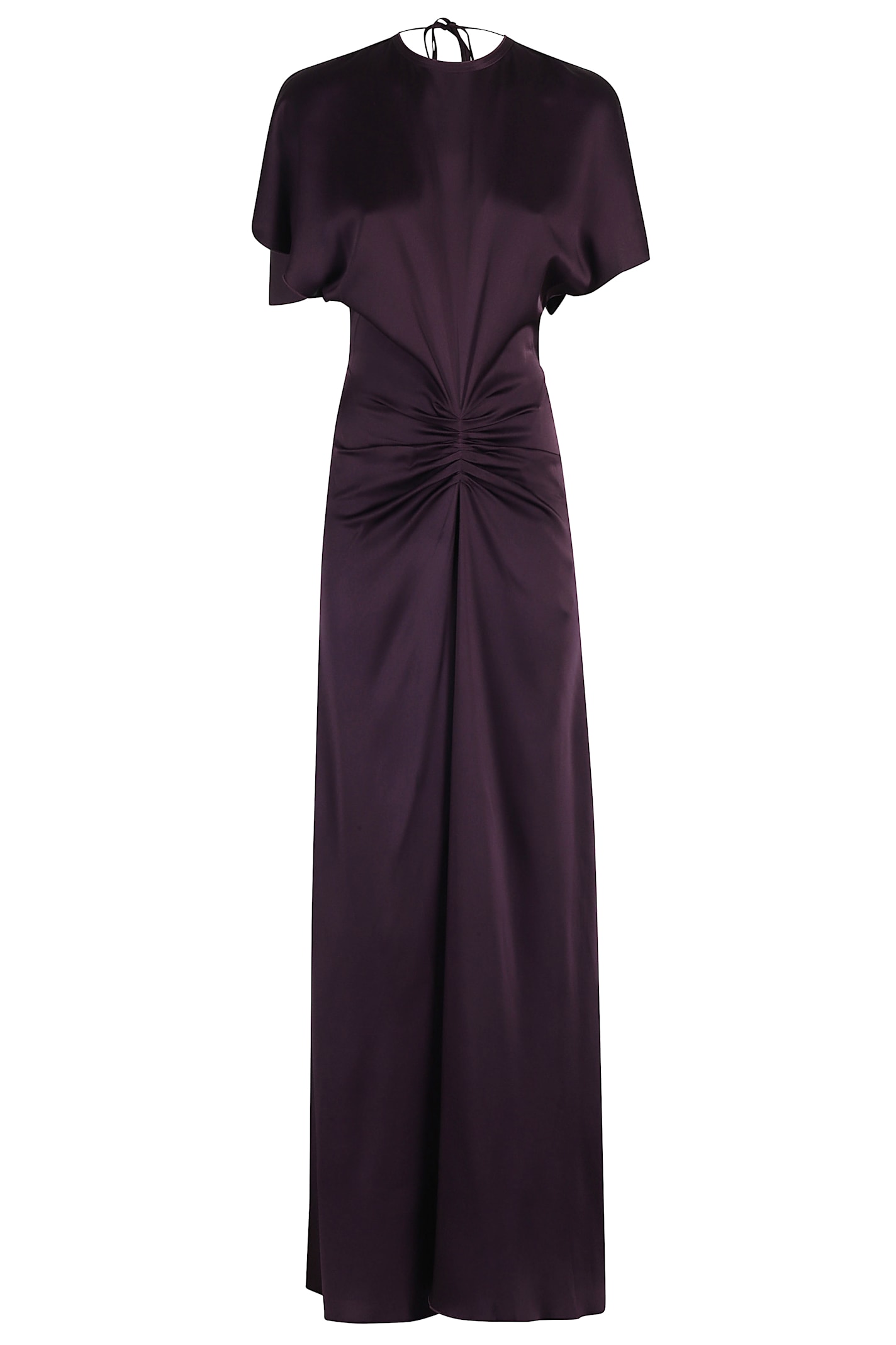 Victoria Beckham Gathered Waist Floor Long Dress