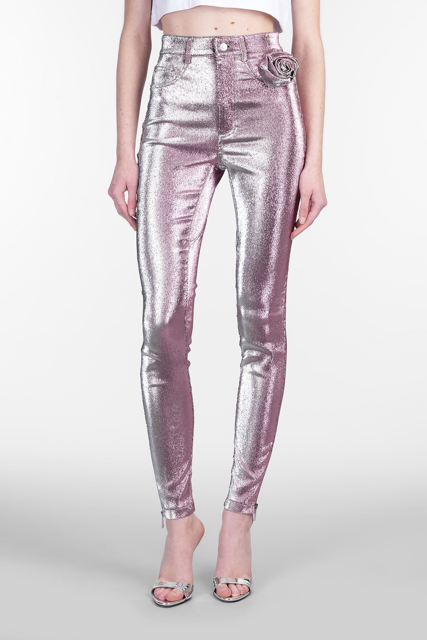 AREA Leggings In Rose-pink Polyester