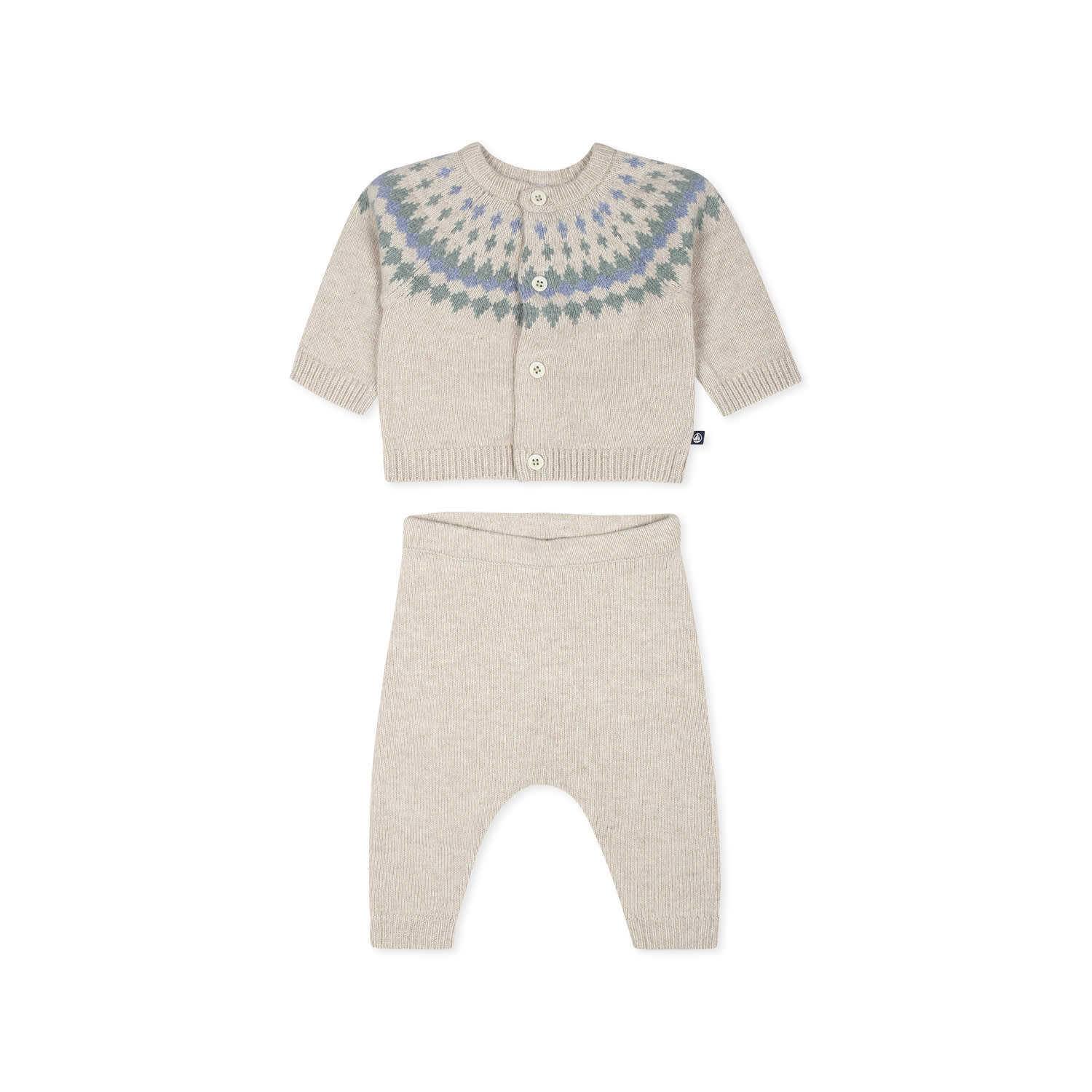 Petit Bateau Ivory Birth Set For Babykds