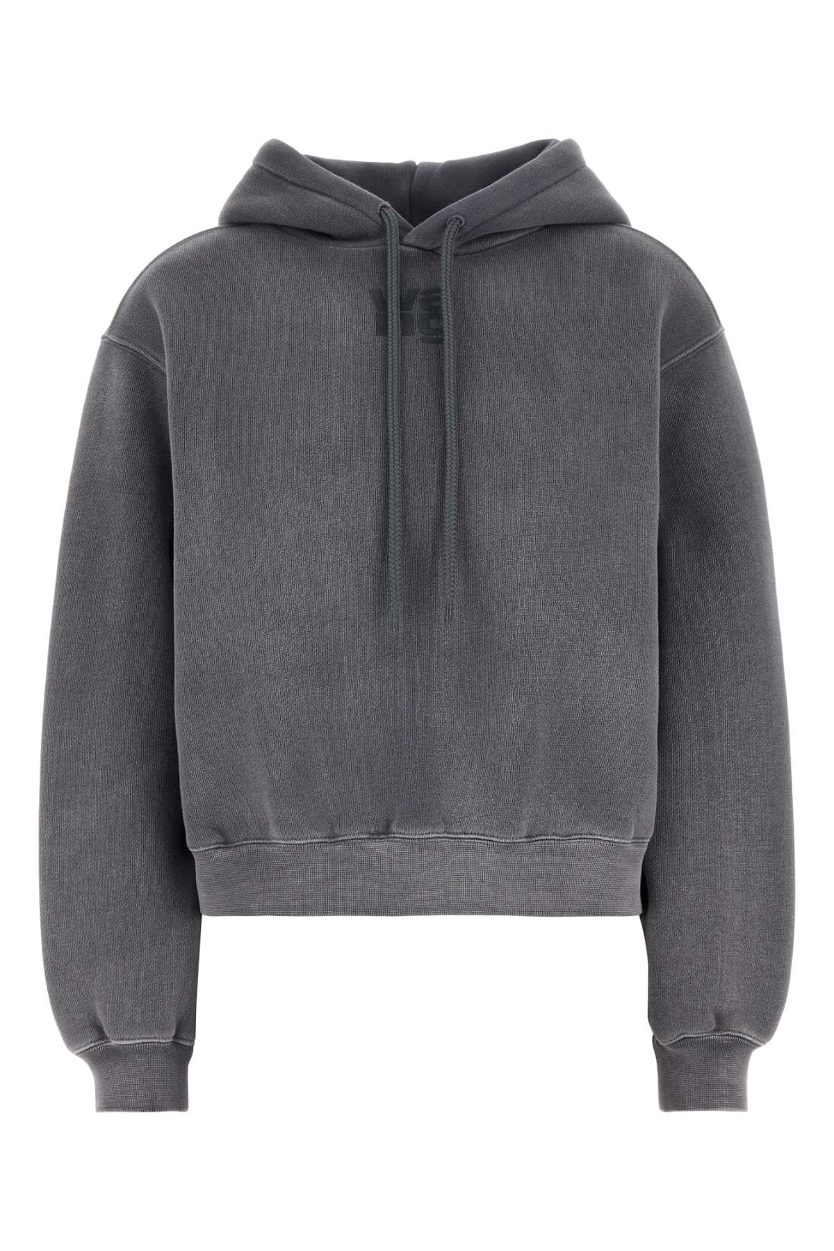 T by Alexander Wang Dark Grey Cotton Blend Sweatshirt