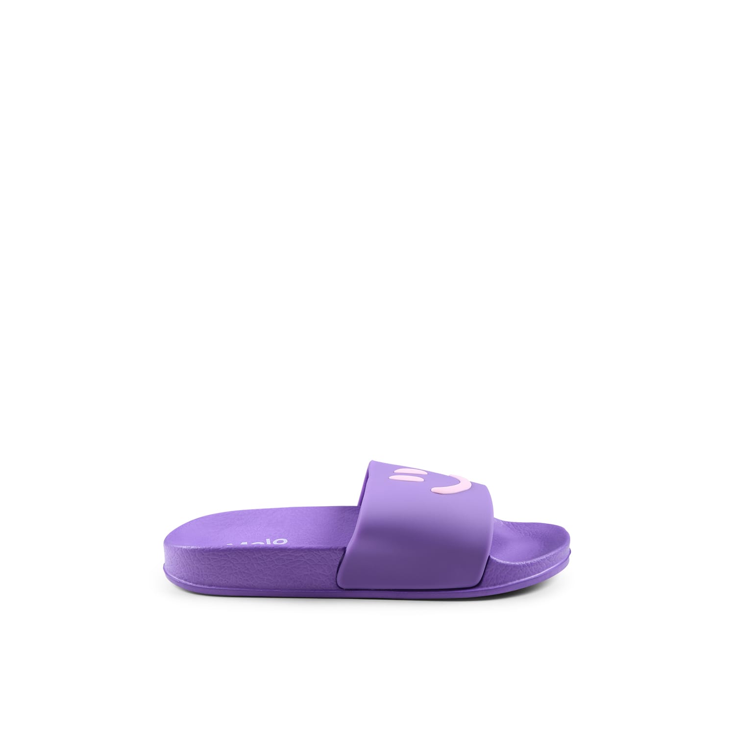 Molo Purple Slippers For Girl With Smiley