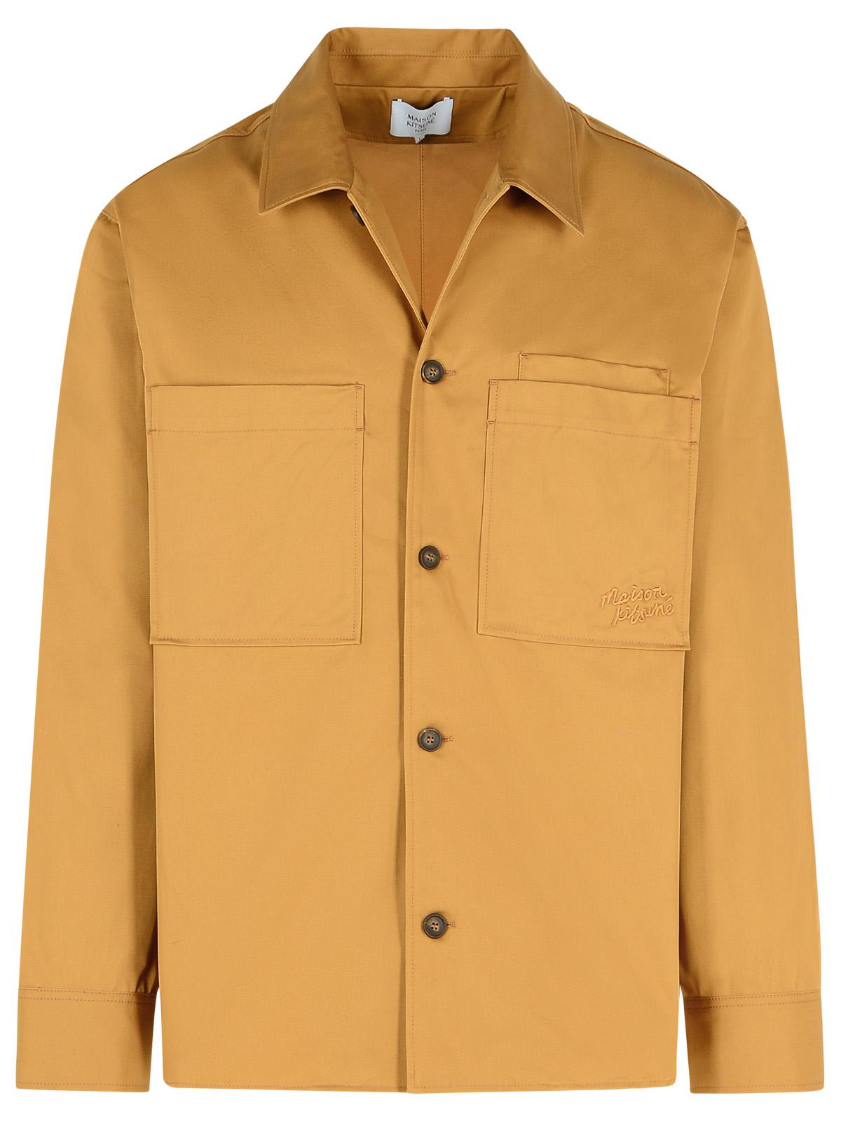 Maison Kitsuné over Beige Cotton Shirt