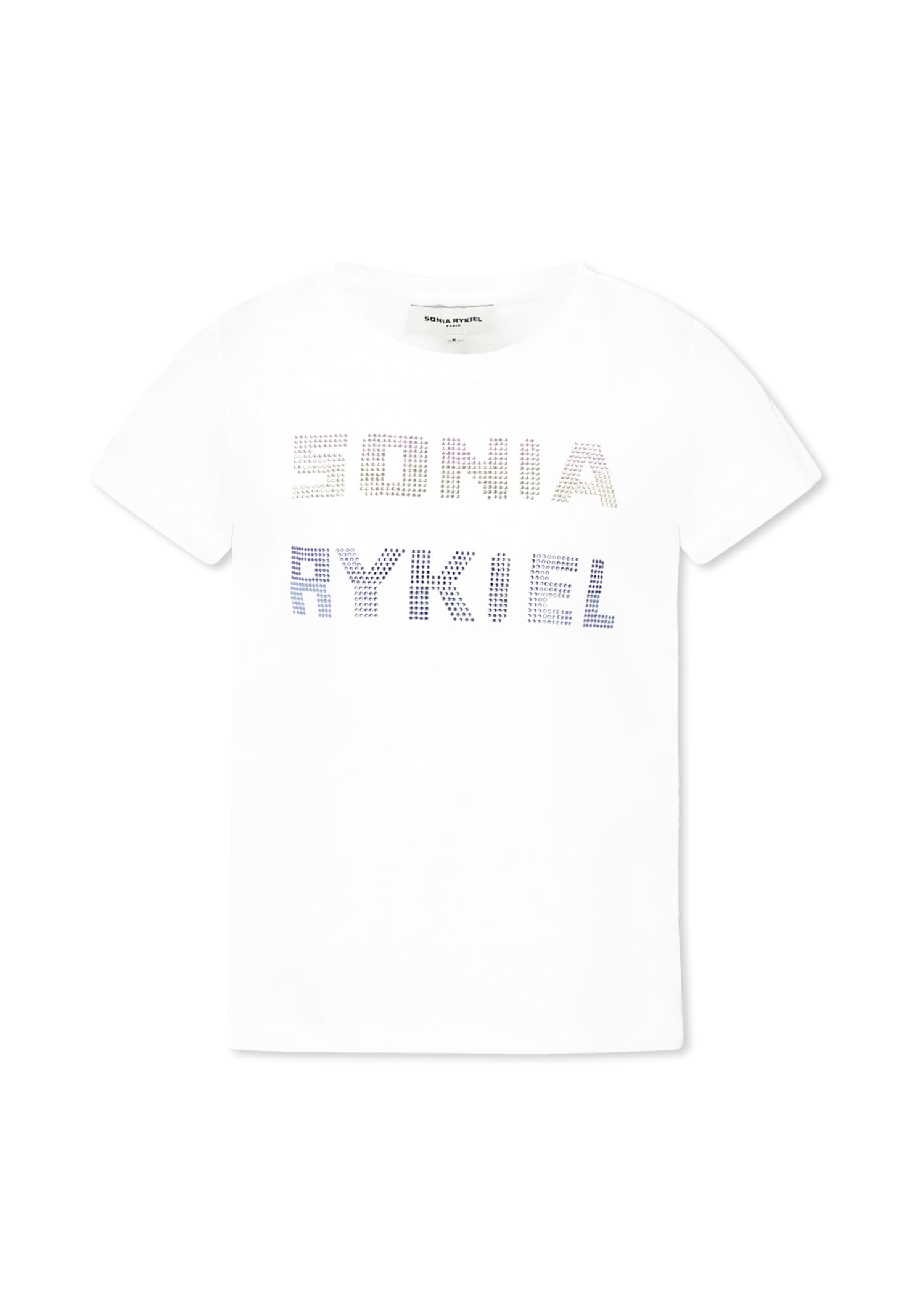 Rykiel Enfant White T-shirt For Girl With Logo