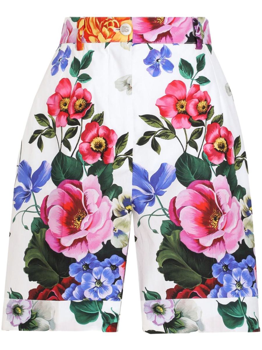 Dolce & Gabbana 印花棉短裤