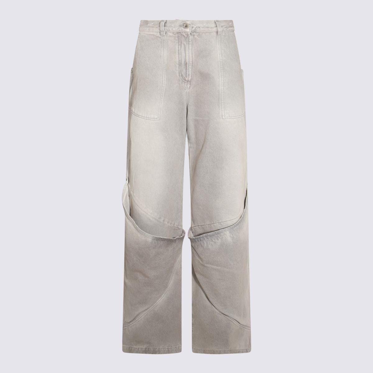 The Attico Grey Cotton Denim Jeans