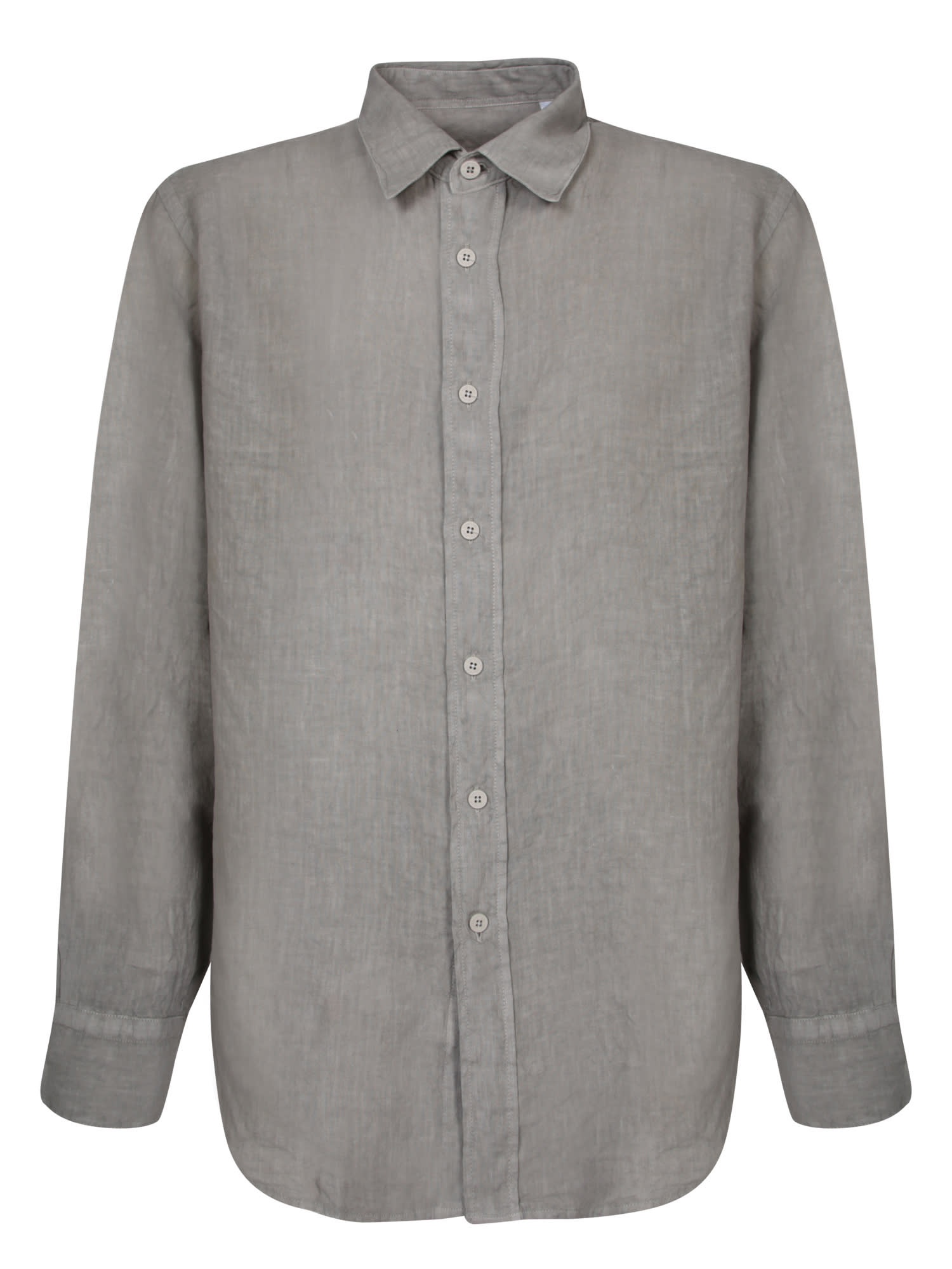 costumein Andrea Linen Shirt In Grey Green