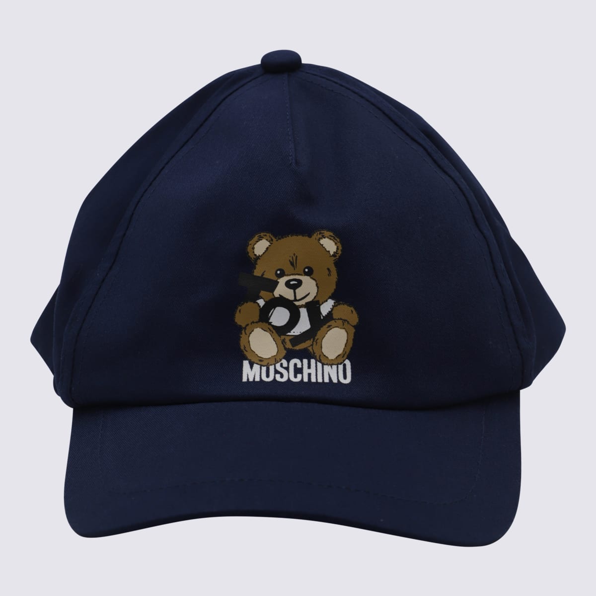 Moschino Navy Blue Cotton Baseball Cap