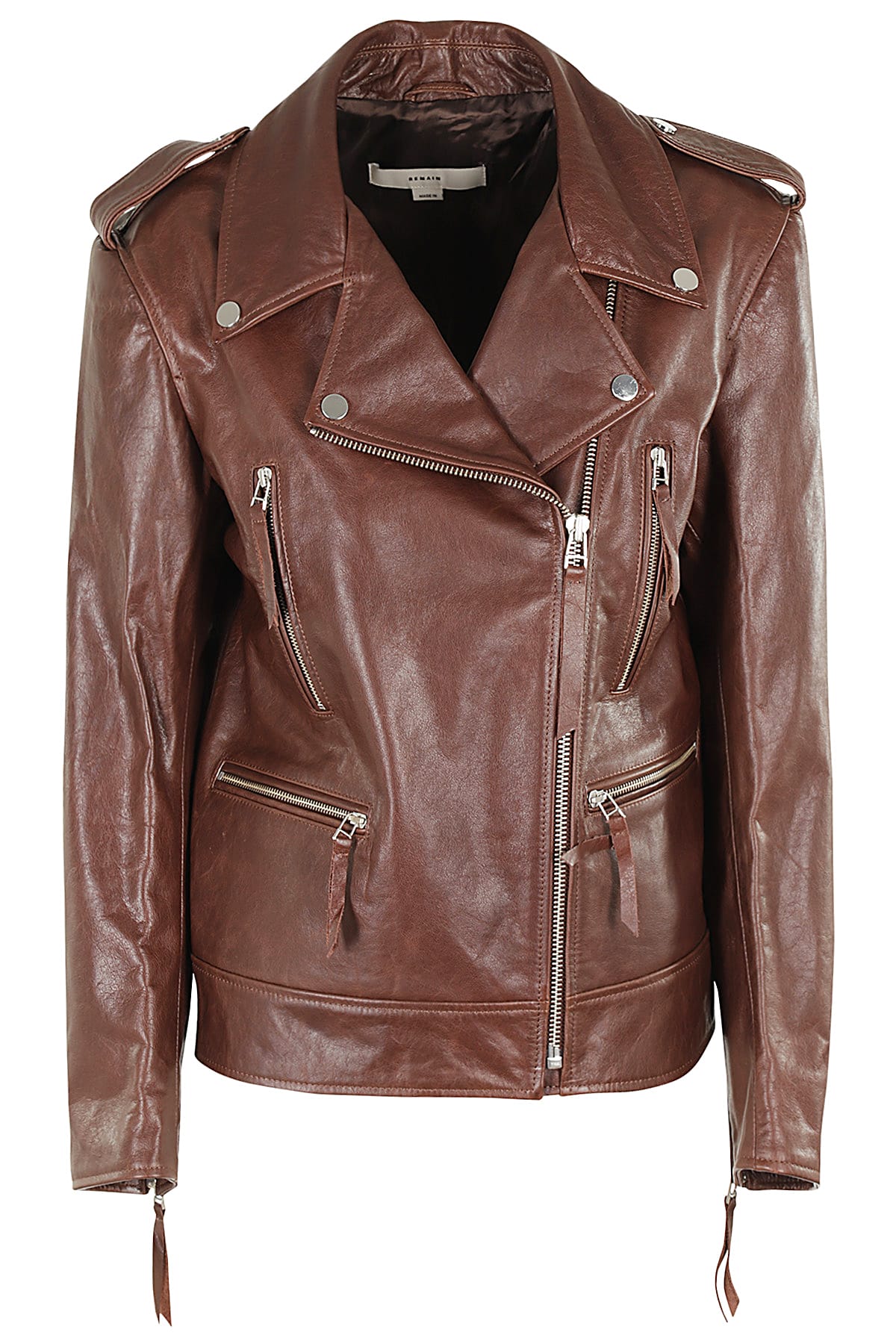 REMAIN Birger Christensen Biker Leather Jacket