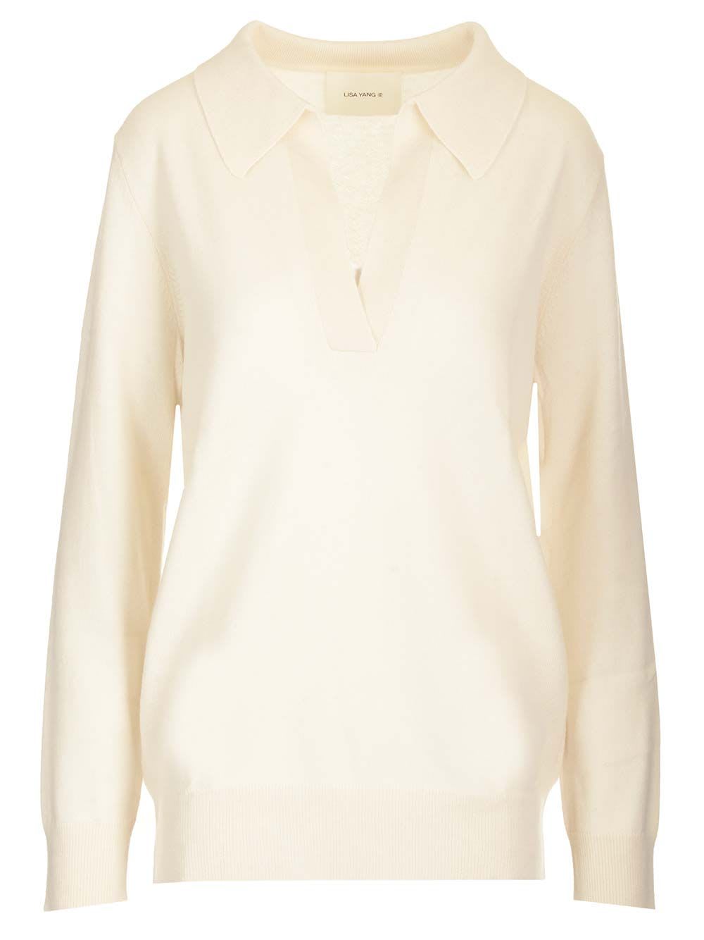 Lisa Yang josefine Cream Sweater
