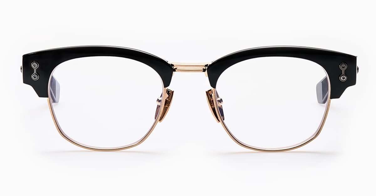Akoni Newton - Black / Brushed 12k Gold Rx Glasses