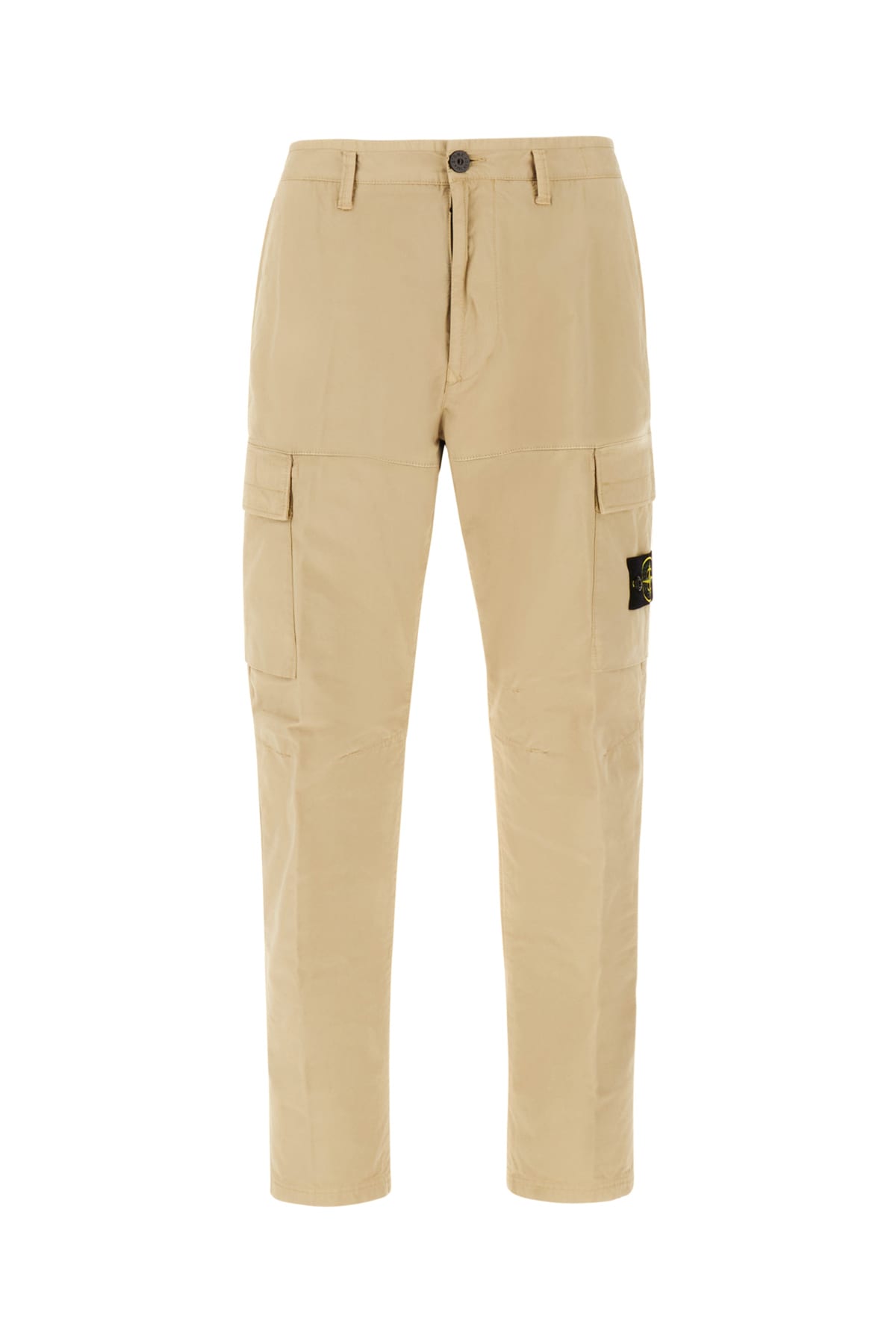 Stone Island Beige Stretch Cotton Pants