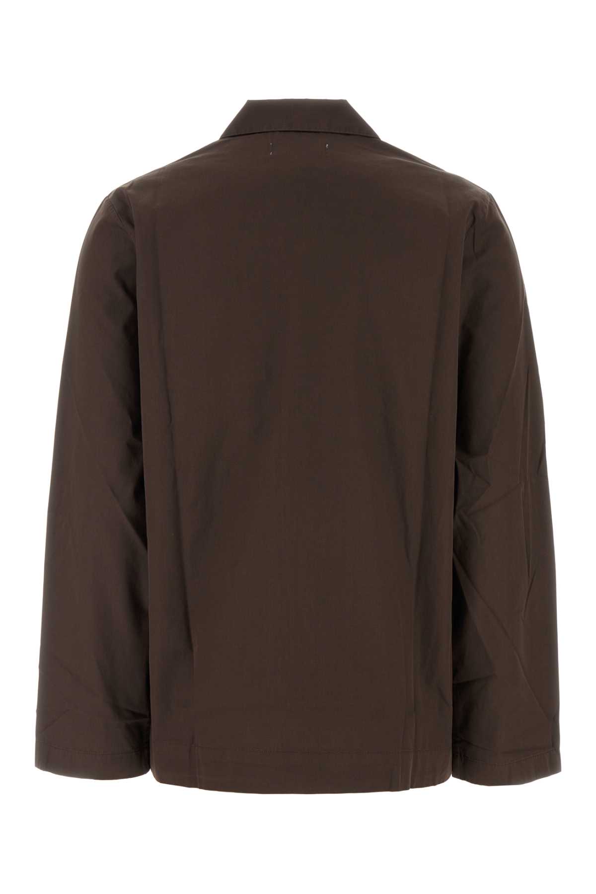 Tekla Brown Poplin Shirt