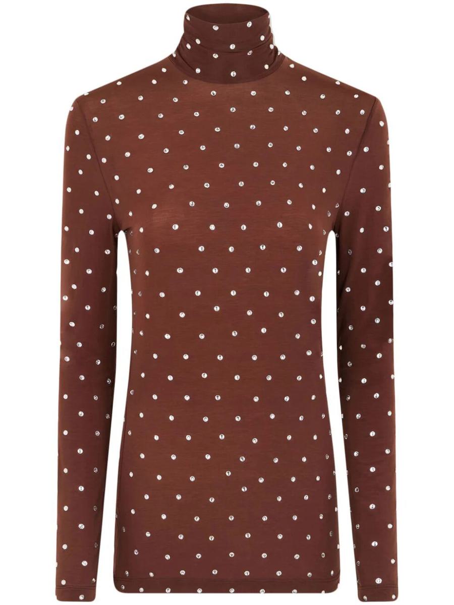 Rabanne Solid Second Skin Jersey Haut Clothing