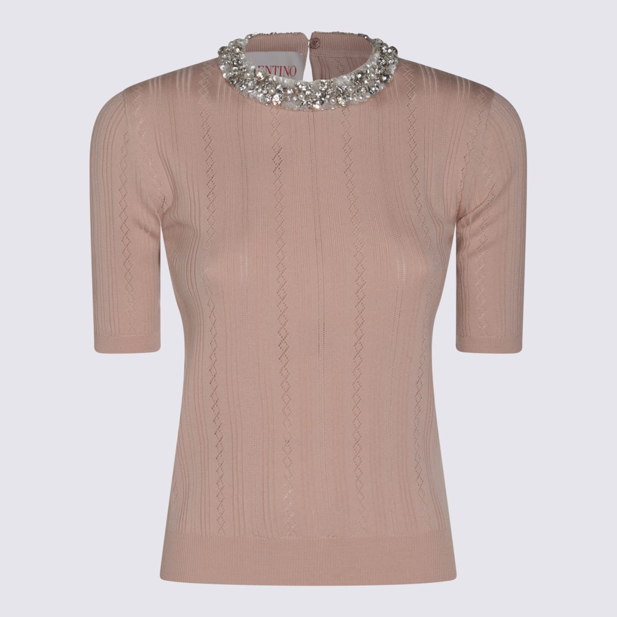 Valentino Embroidered Wool Sweater