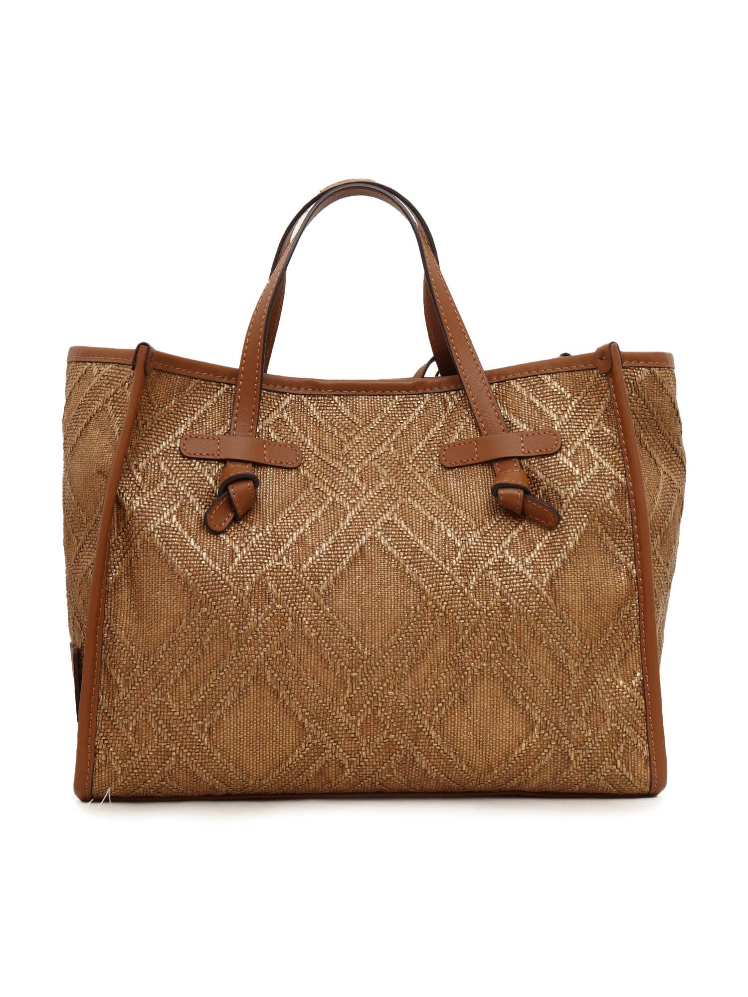Gianni Chiarini Fabric And Leather Bag 33x25x13