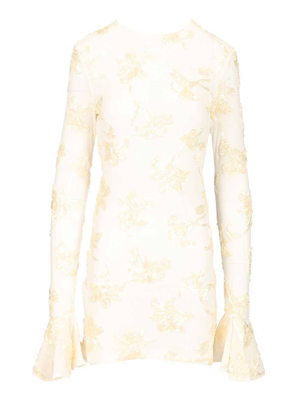 Rotate by Birger Christensen Floral Mesh Mini Dress