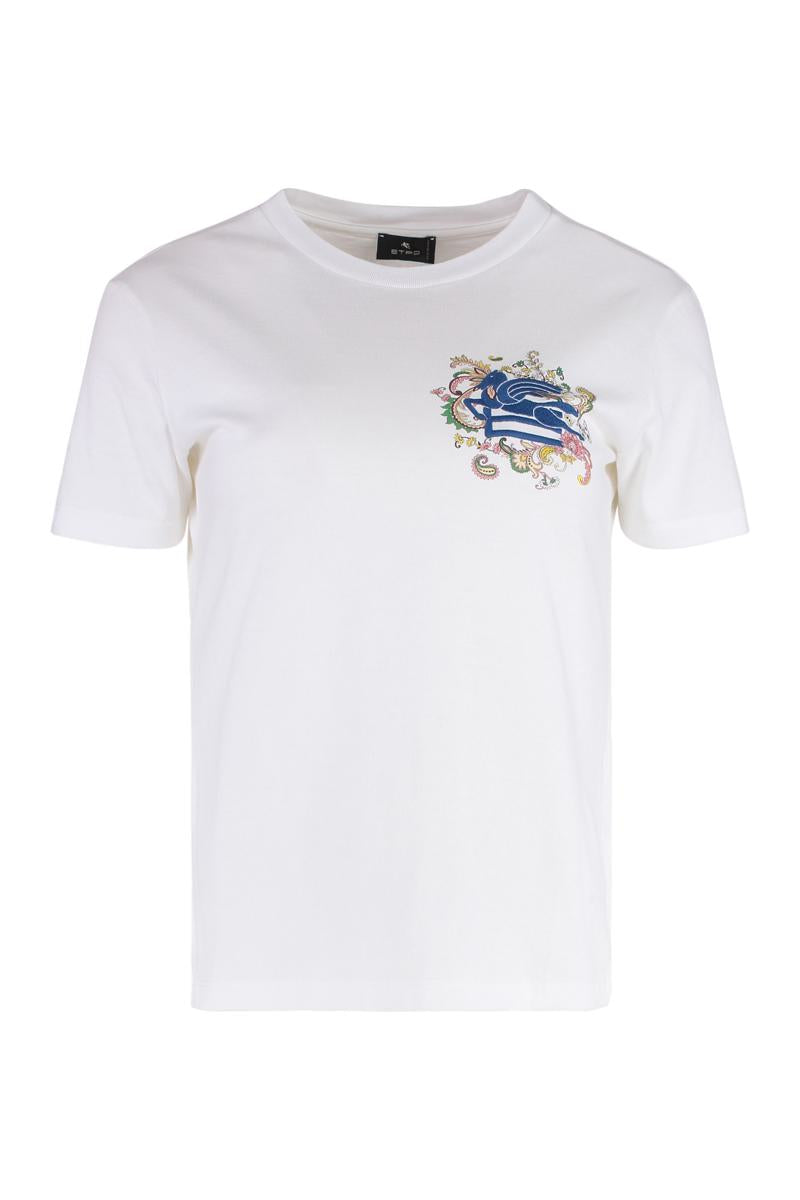 Etro Cotton Crew-Neck T-Shirt