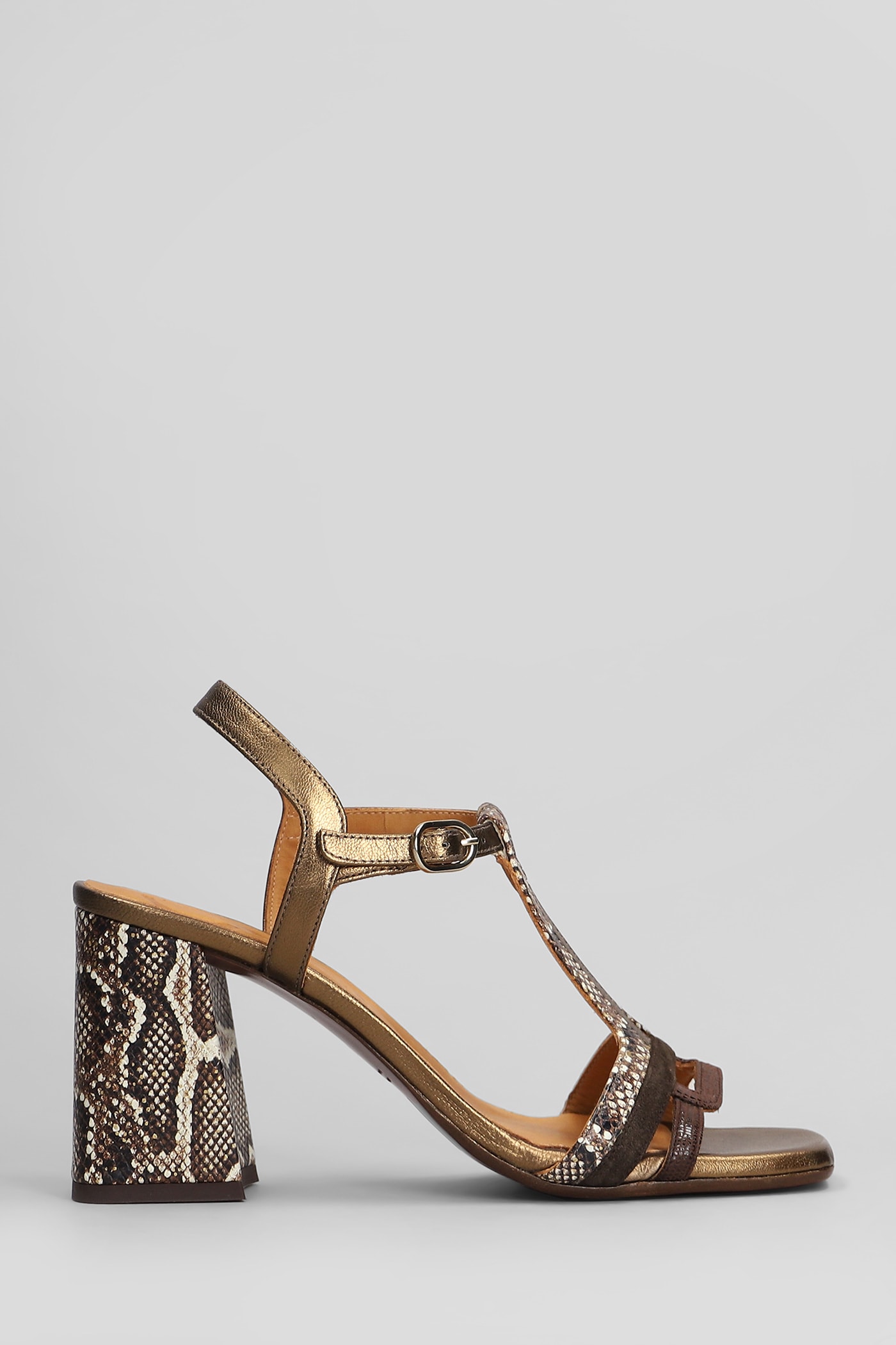 Chie Mihara Piyata 46 Sandals In Bronze Leather
