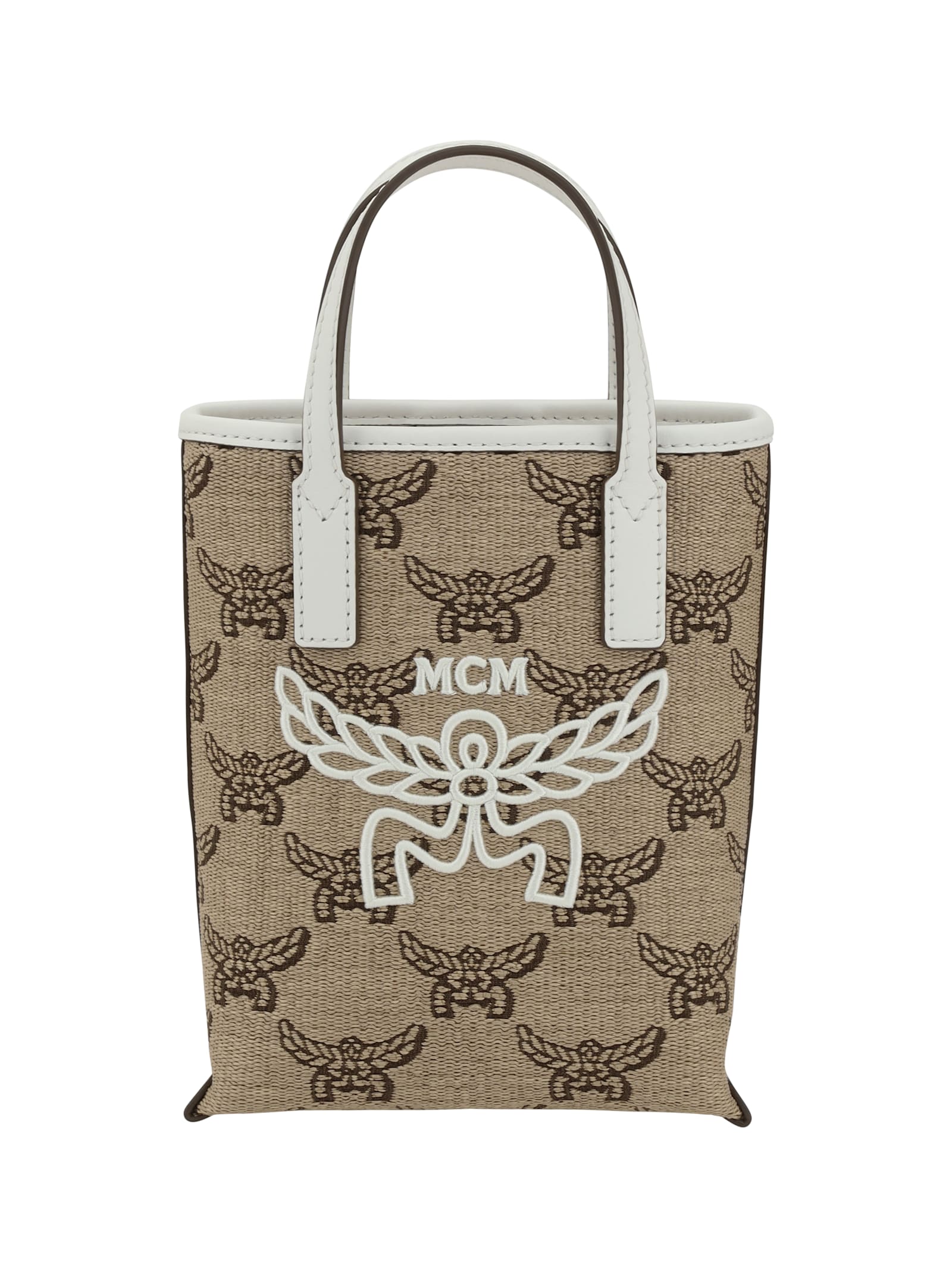 MCM Raffia Tote Bag