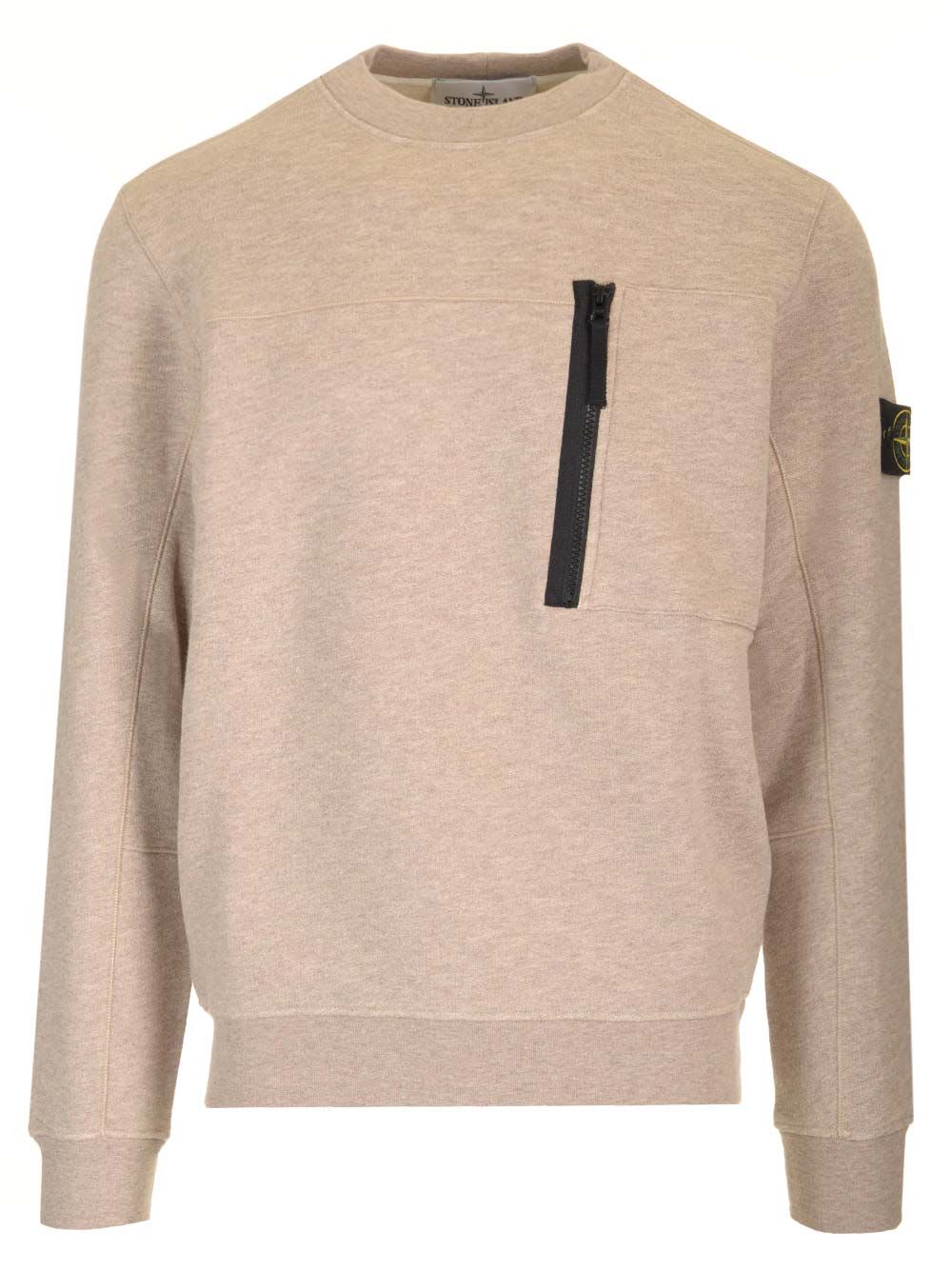 Stone Island Sweatshirt In Mouliné