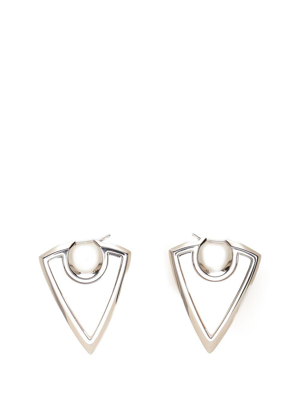 Alexander McQueen Arrow Triangle Shape Earrings