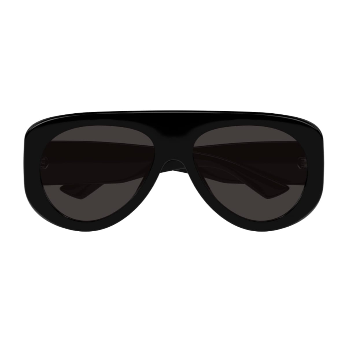 Bottega Veneta Eyewear Bottega Veneta Bv1362s Linea Ribbon 001 Black Grey Sunglasses