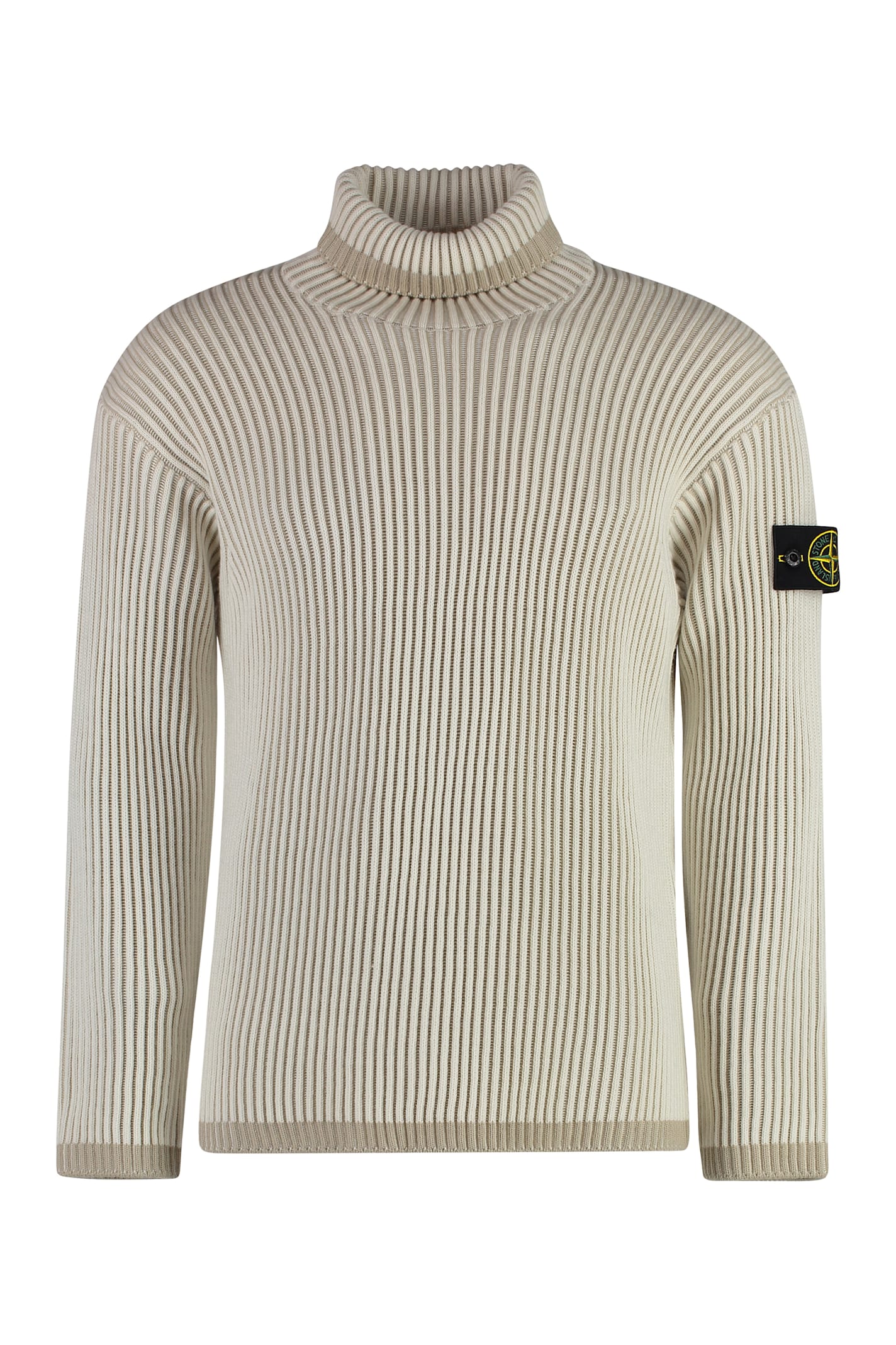 Stone Island Virgin Wool Turtleneck Sweater