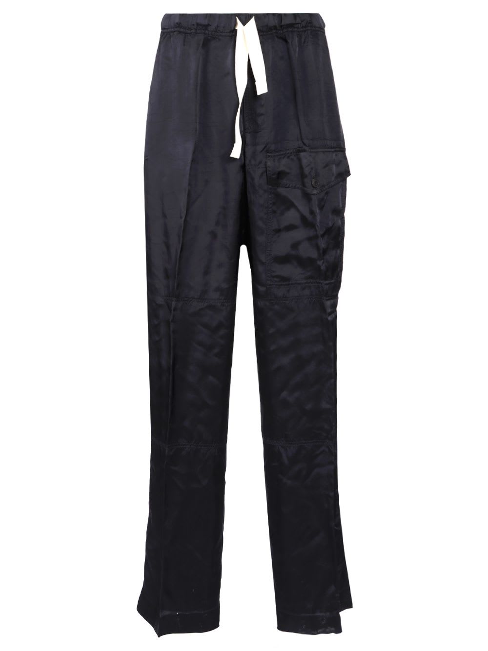Dries Van Noten Viscose Drawstring Pants
