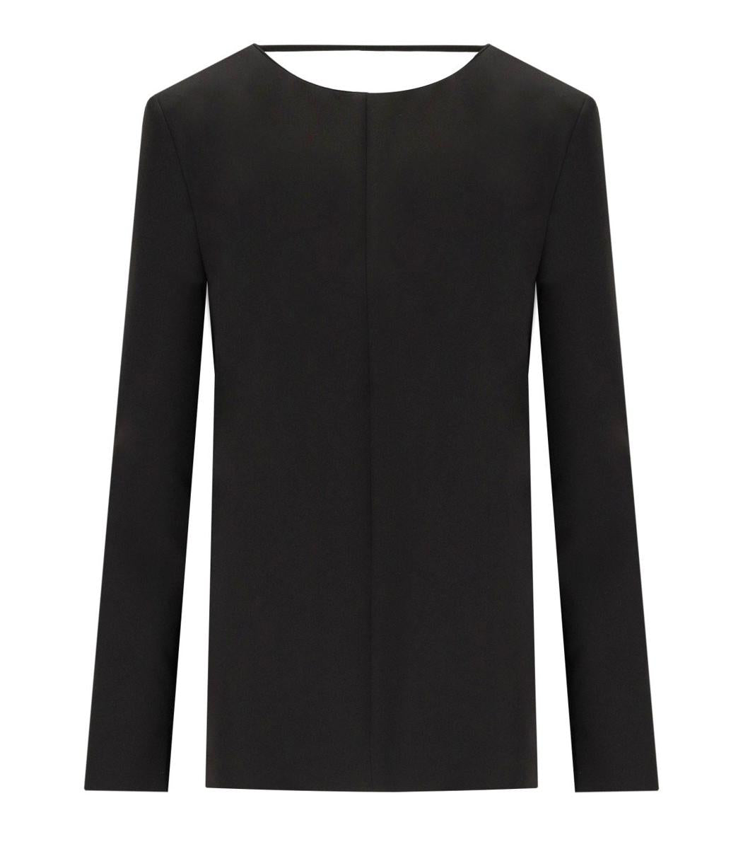 Federica Tosi Black Cady Blouse
