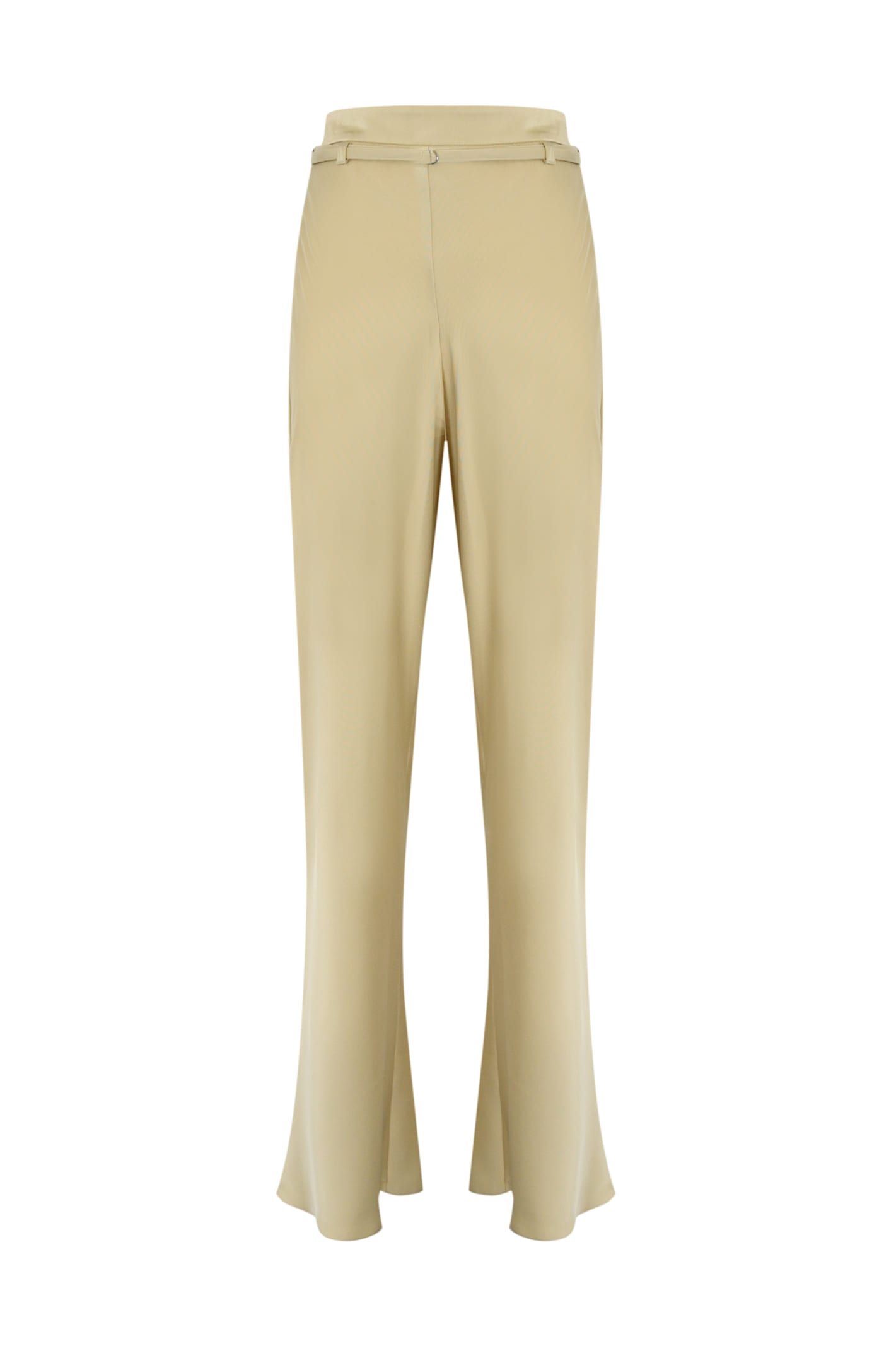 Patrizia Pepe Satin Trousers With Belt