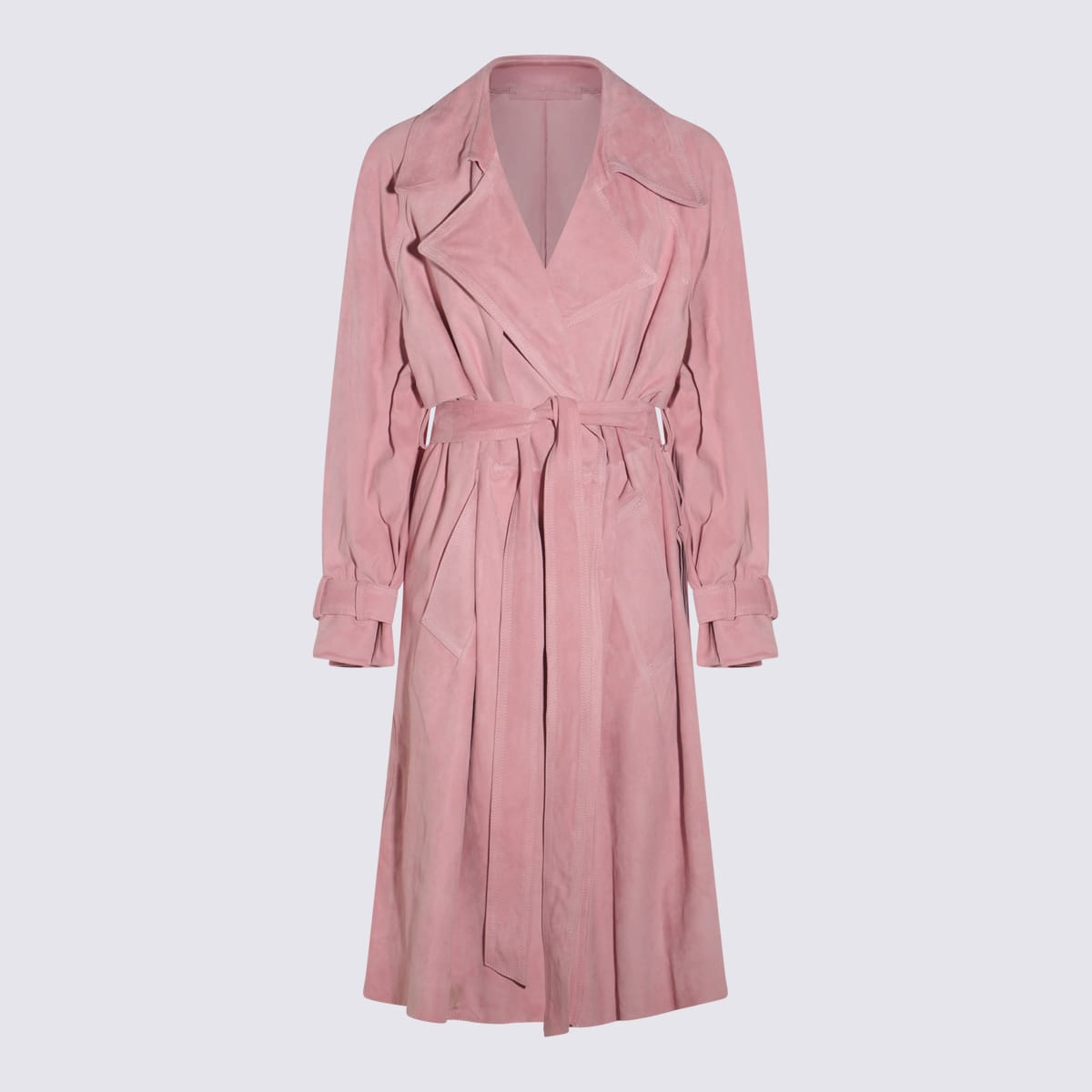 Salvatore Santoro Pink Suede Casual Jacket