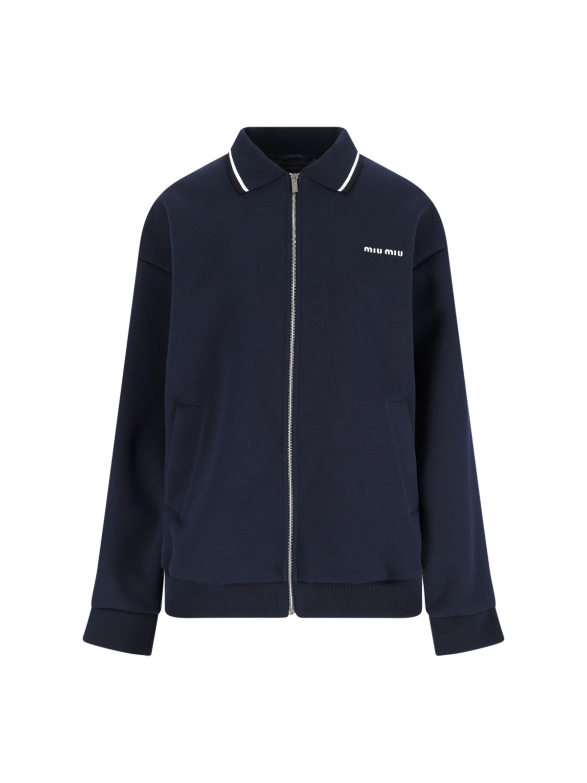 miu miu Logo Zip Blouson