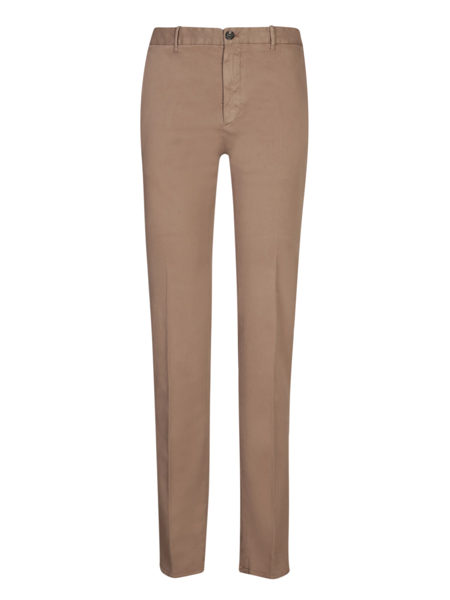Incotex Beige Cotton Slim Fit Pants