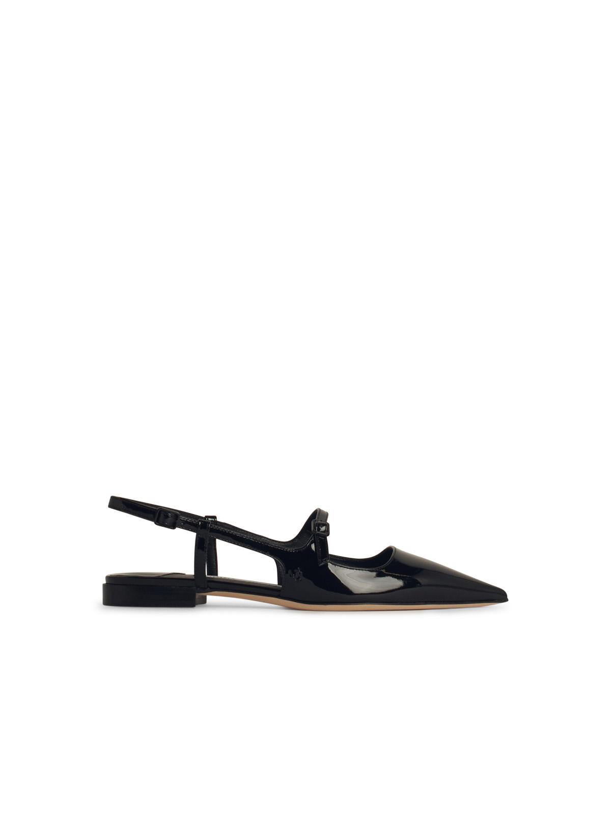 Jimmy Choo didi Black Leather Ballet Flats