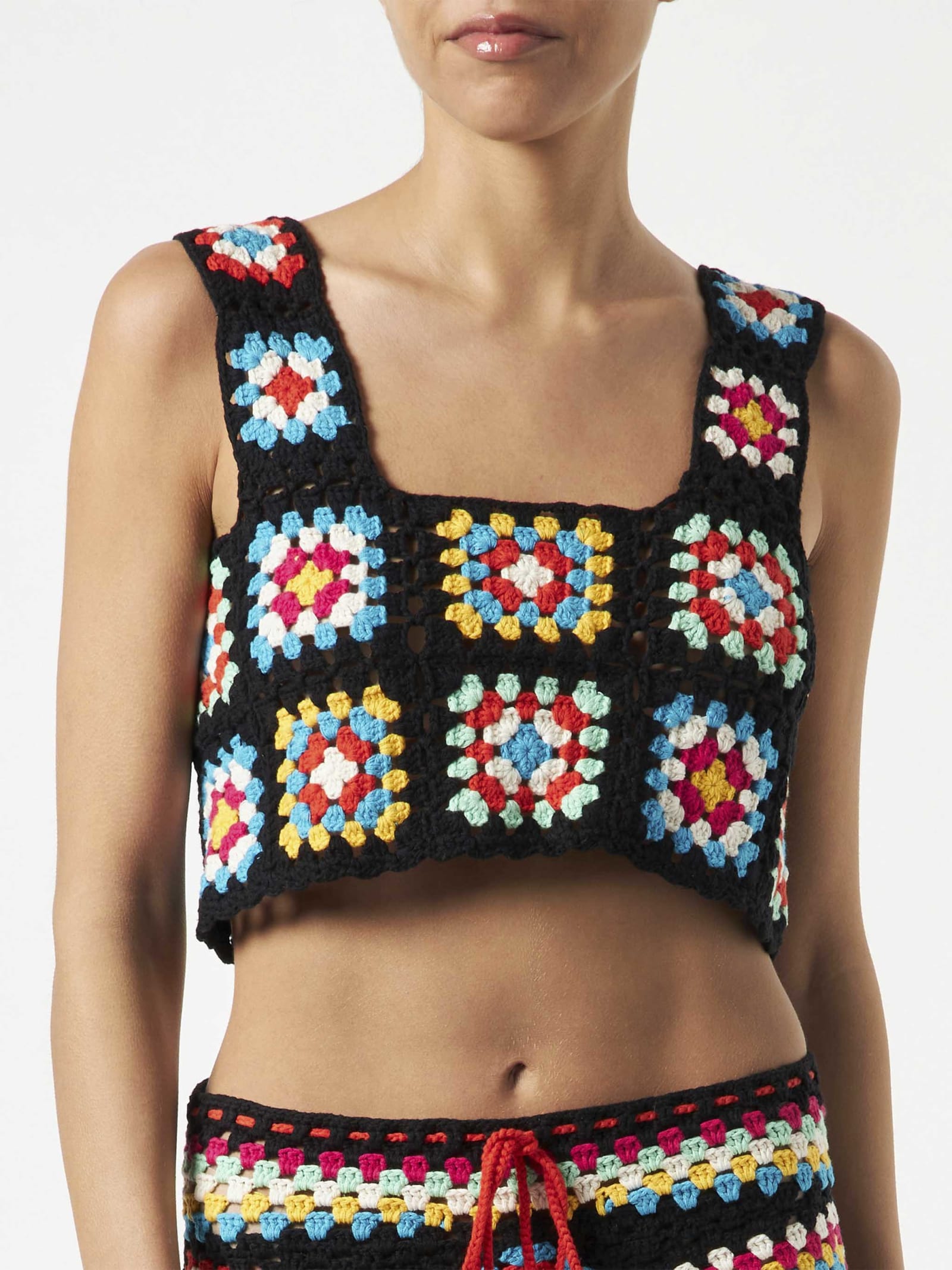 MC2 Saint Barth Woman Handmade Crochet Top