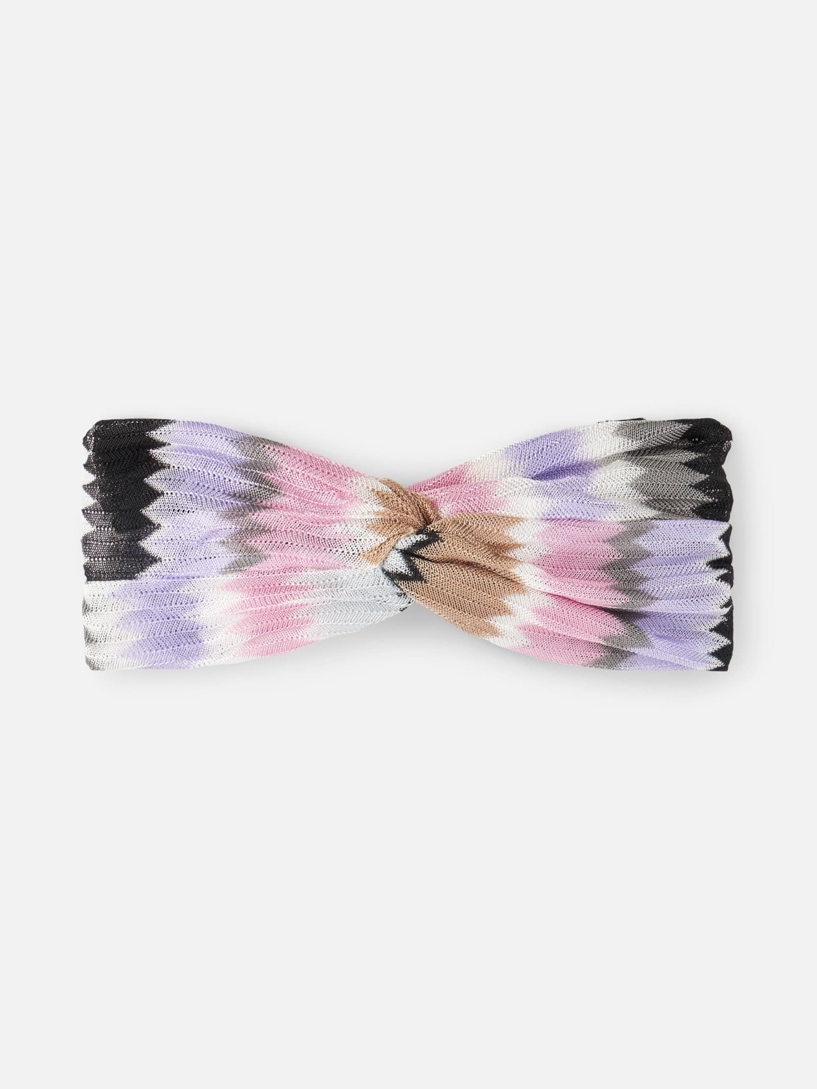 MC2 Saint Barth Woman Lilac Chevron Hairband