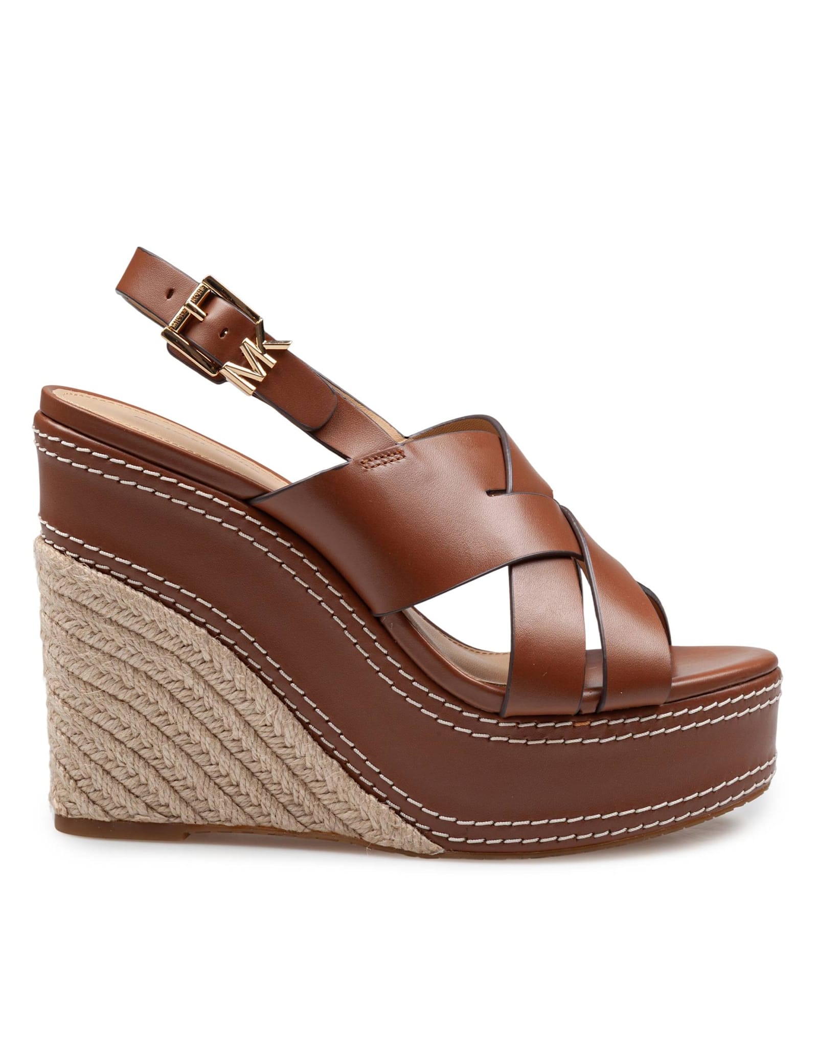 Michael Kors Collection Nora Wedge Sandal In Leather Color