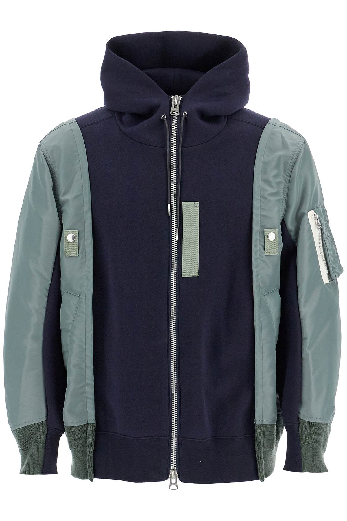 Sacai Bomber Fleece Hoodie Zip