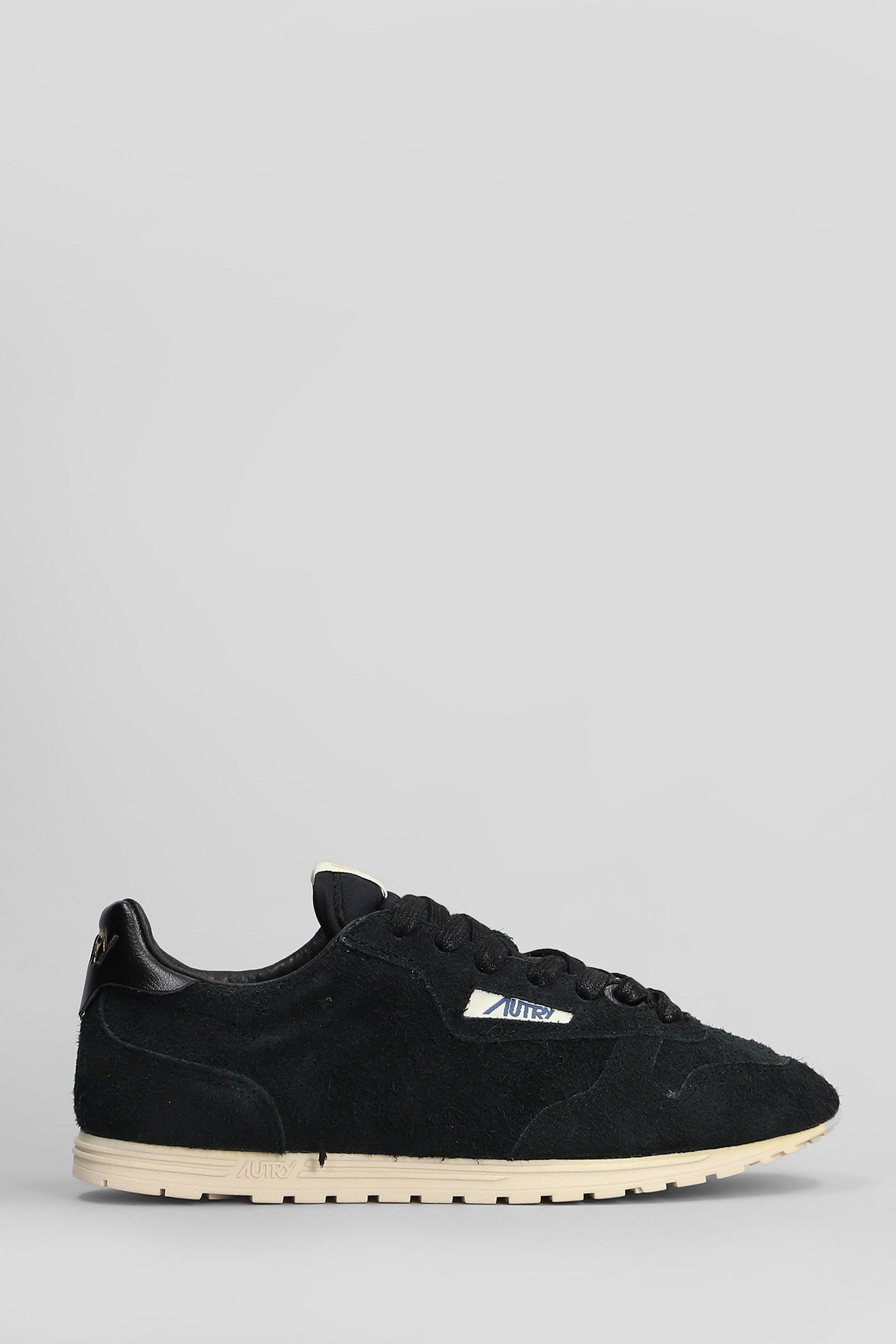Autry Windspin Sneakers In Black Suede