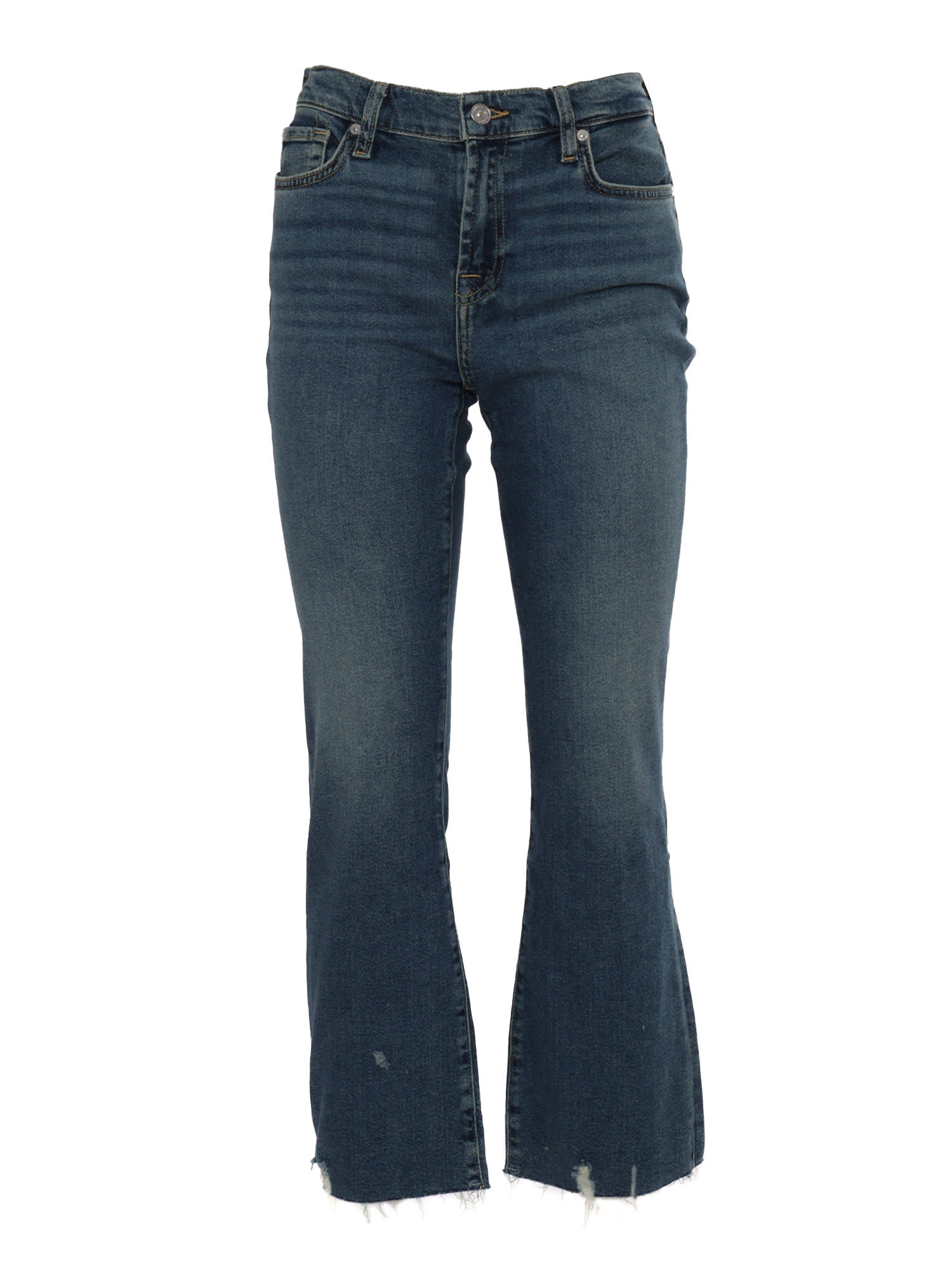 7 For All Mankind Daisy Ankle Boot Bay With Worn Out Hem