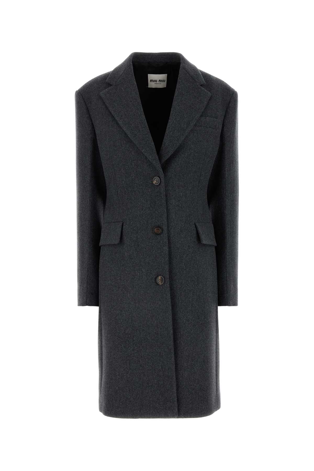 Miu Miu Dark Grey Wool Coat