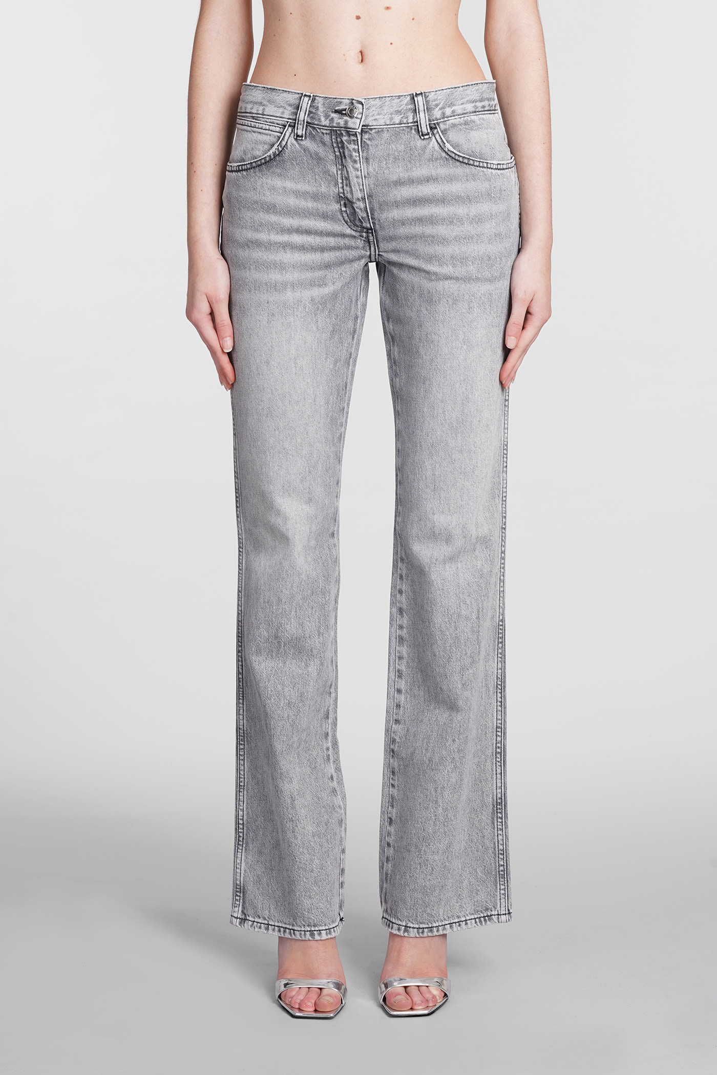 IRO Barni Jeans In Grey Cotton
