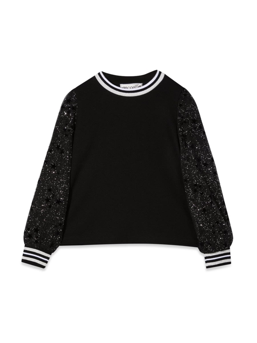 Simonetta Maglia Con Maniche In Tulle
