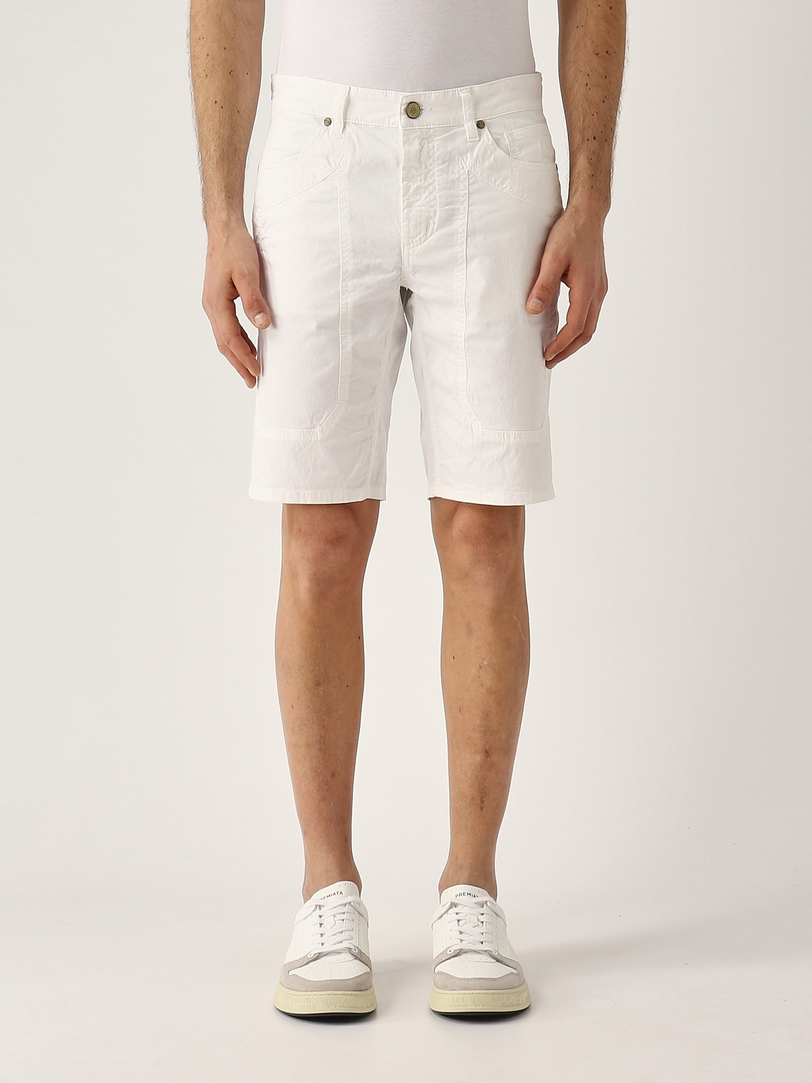 Jeckerson Bermuda Jayden Slim Fit Con Toppa In Raso Ppt No Smeriglio Bermuda