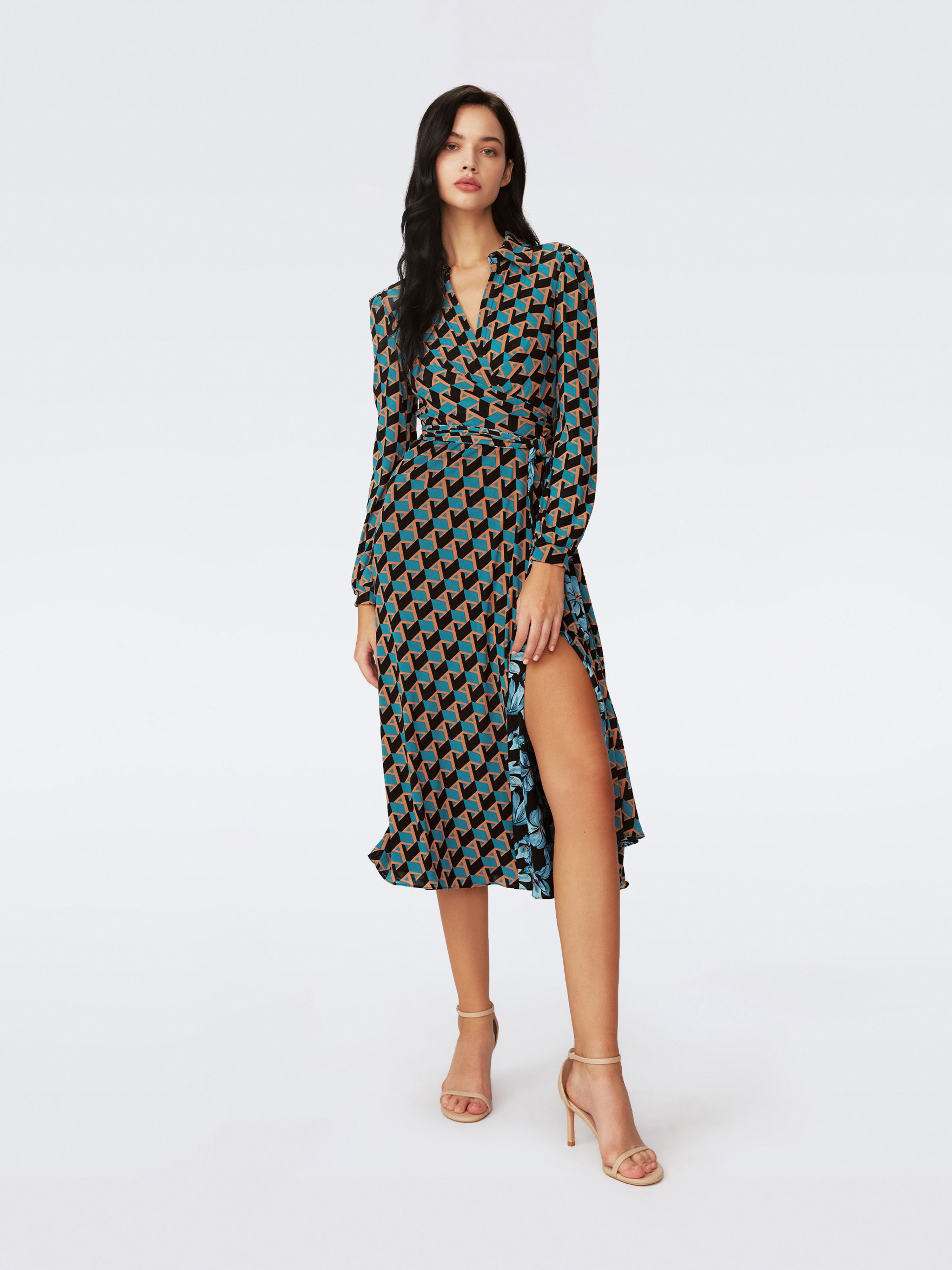 Phoenix Reversible Mesh Wrap Dress