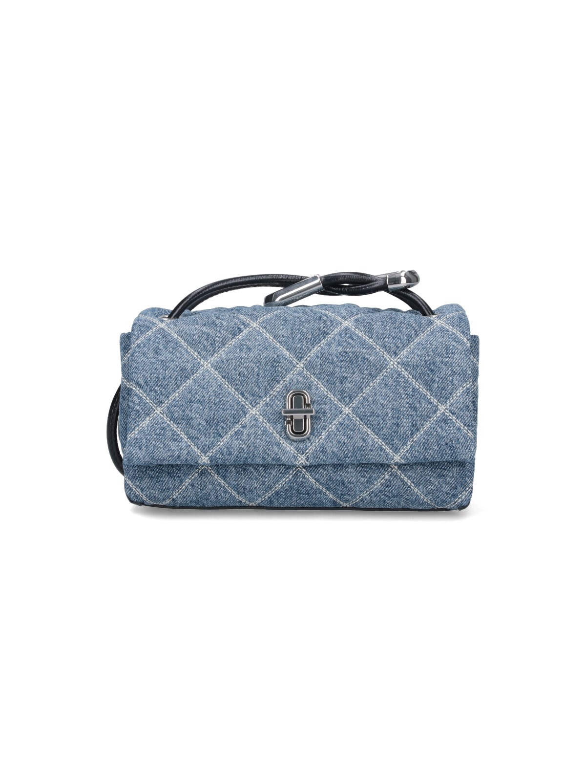 Marc Jacobs 'The Quilted Dual Chain' Denim Mini Shoulder Bag