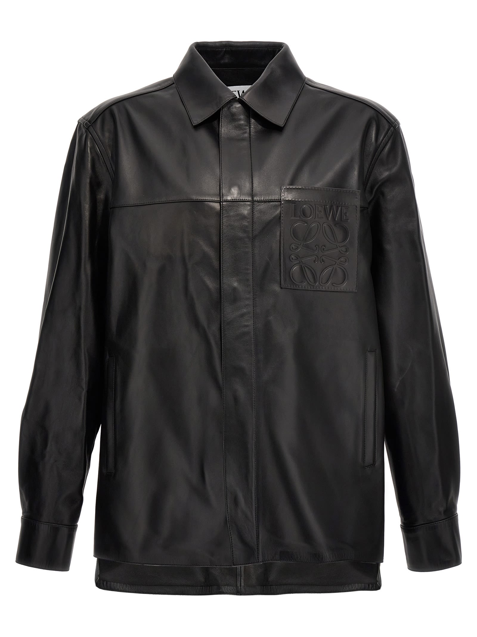 Loewe Logo Leather Jacket