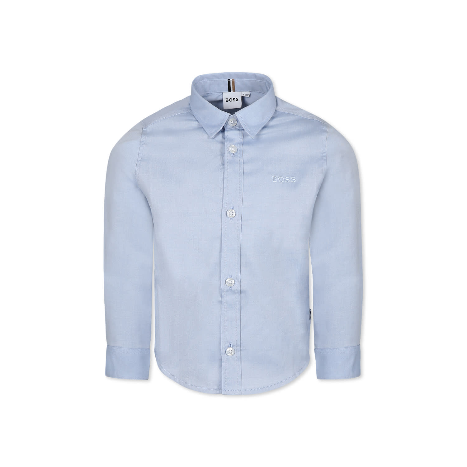 Hugo Boss Light Blue Shirt For Boy With Logo
